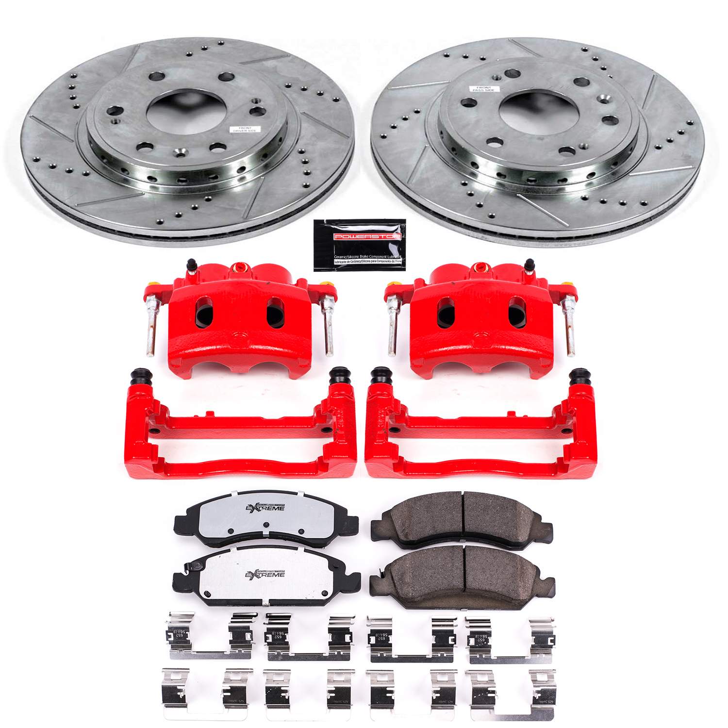 Z36 Truck and SUV Ceramic Brake Pad, Drilled & Slotted Rotor, and Caliper Kit