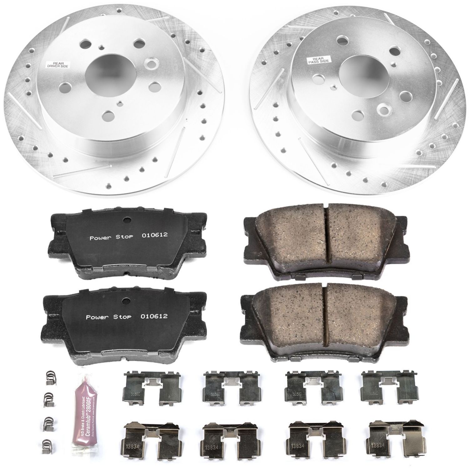 Z23 Daily Driver Carbon-Fiber Ceramic Brake Pad and Drilled & Slotted Rotor Kit