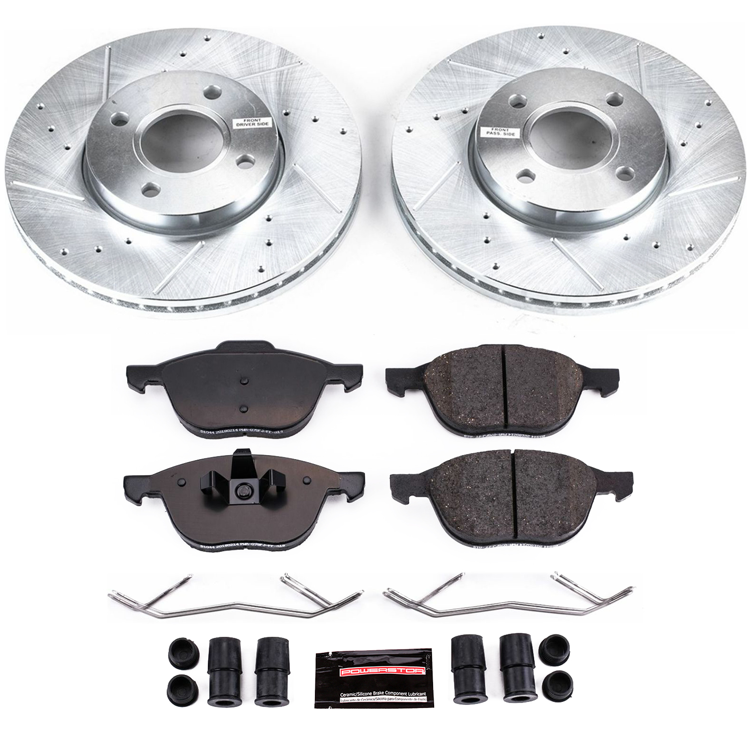 Z23 Daily Driver Carbon-Fiber Ceramic Brake Pad and Drilled & Slotted Rotor Kit