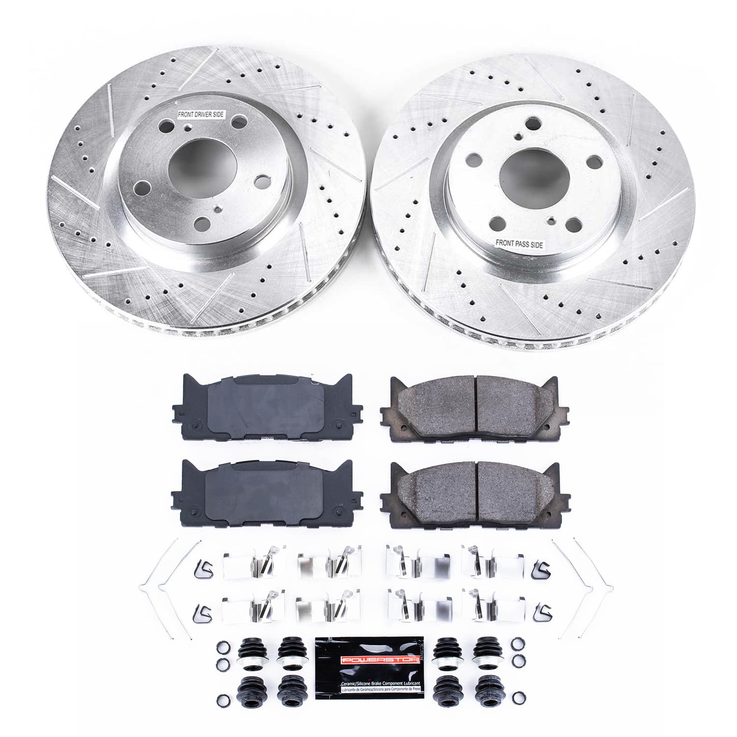 Z23 Daily Driver Carbon-Fiber Ceramic Brake Pad and Drilled & Slotted Rotor Kit