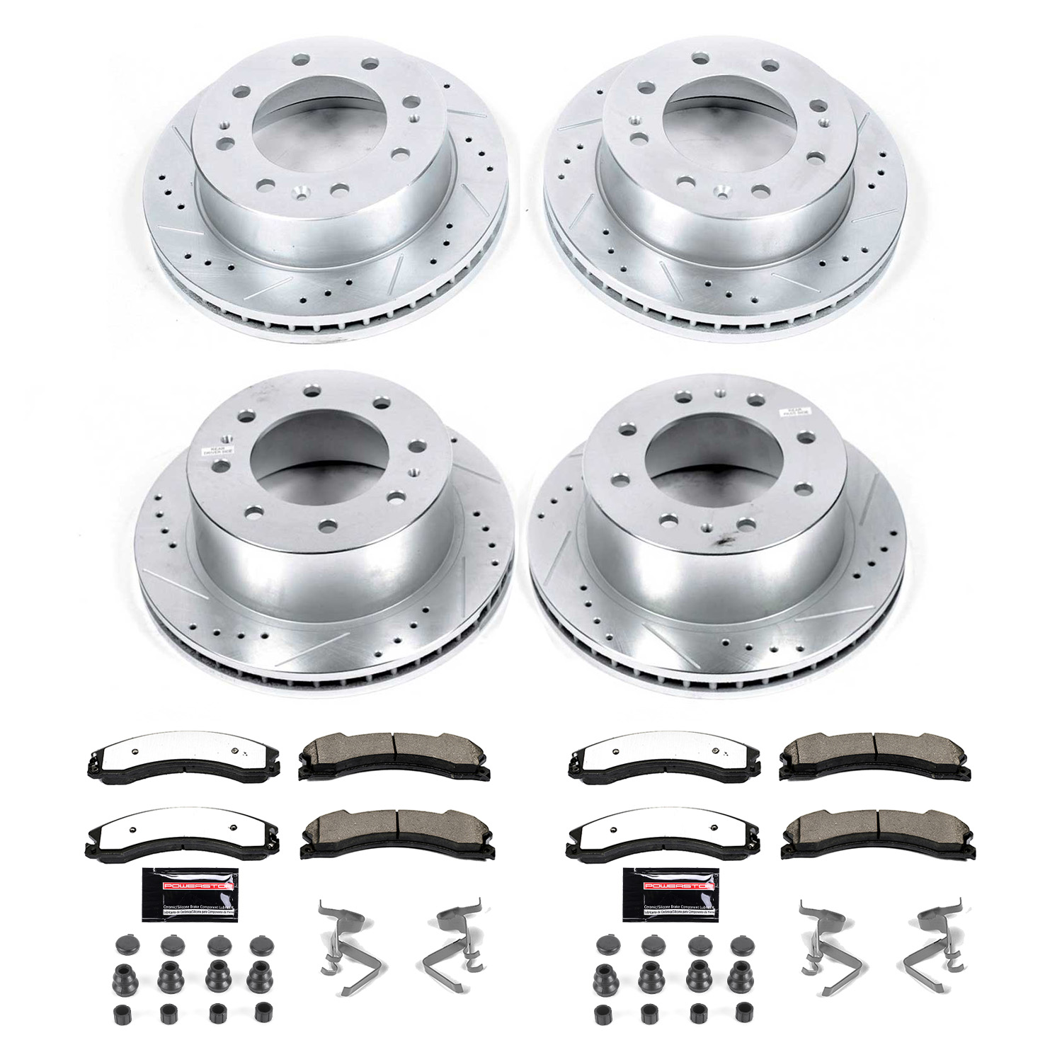Z36 Truck and SUV Carbon-Fiber Ceramic Brake Pad and Drilled & Slotted Rotor Kit