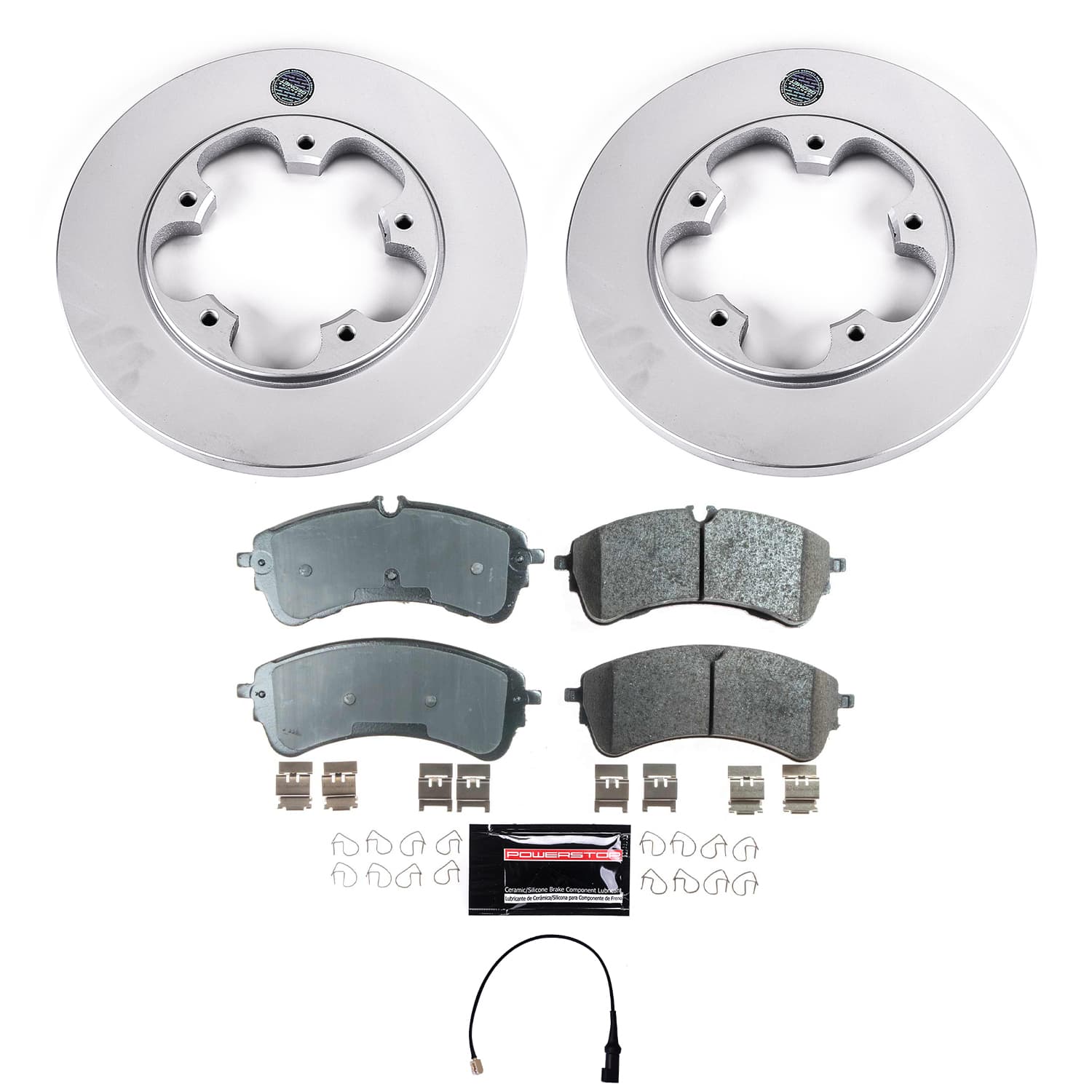 Oe Stock Replacement Low-Dust Ceramic Brake Pad And Rotor Kit