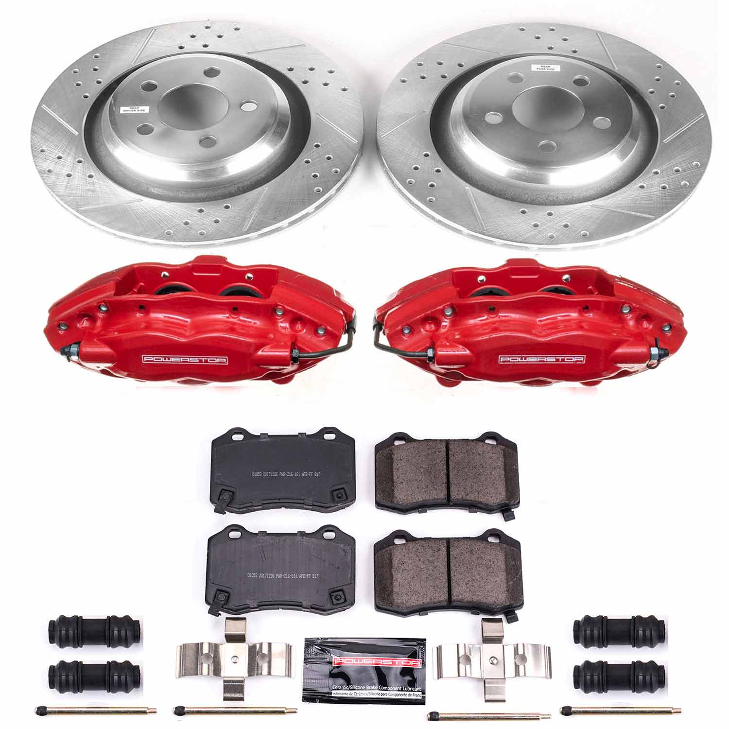 Z23 Daily Driver Carbon-Fiber Ceramic Pads Drilled & Slotted Rotor & Caliper Kit