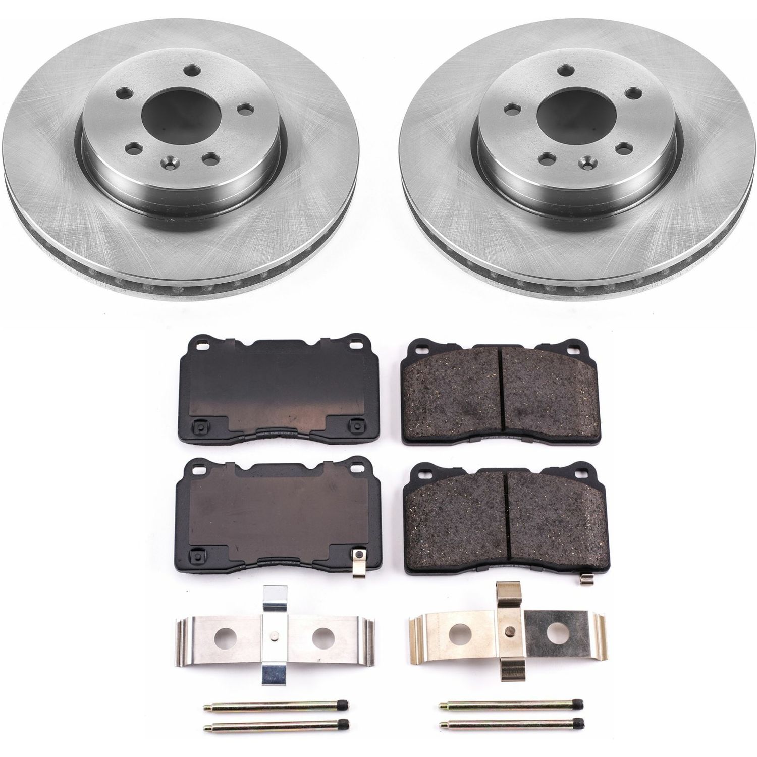 Oe Stock Replacement Low-Dust Ceramic Brake Pad And Rotor Kit