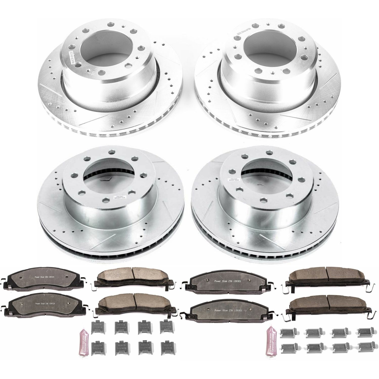 Z36 Truck and SUV Carbon-Fiber Ceramic Brake Pad and Drilled & Slotted Rotor Kit