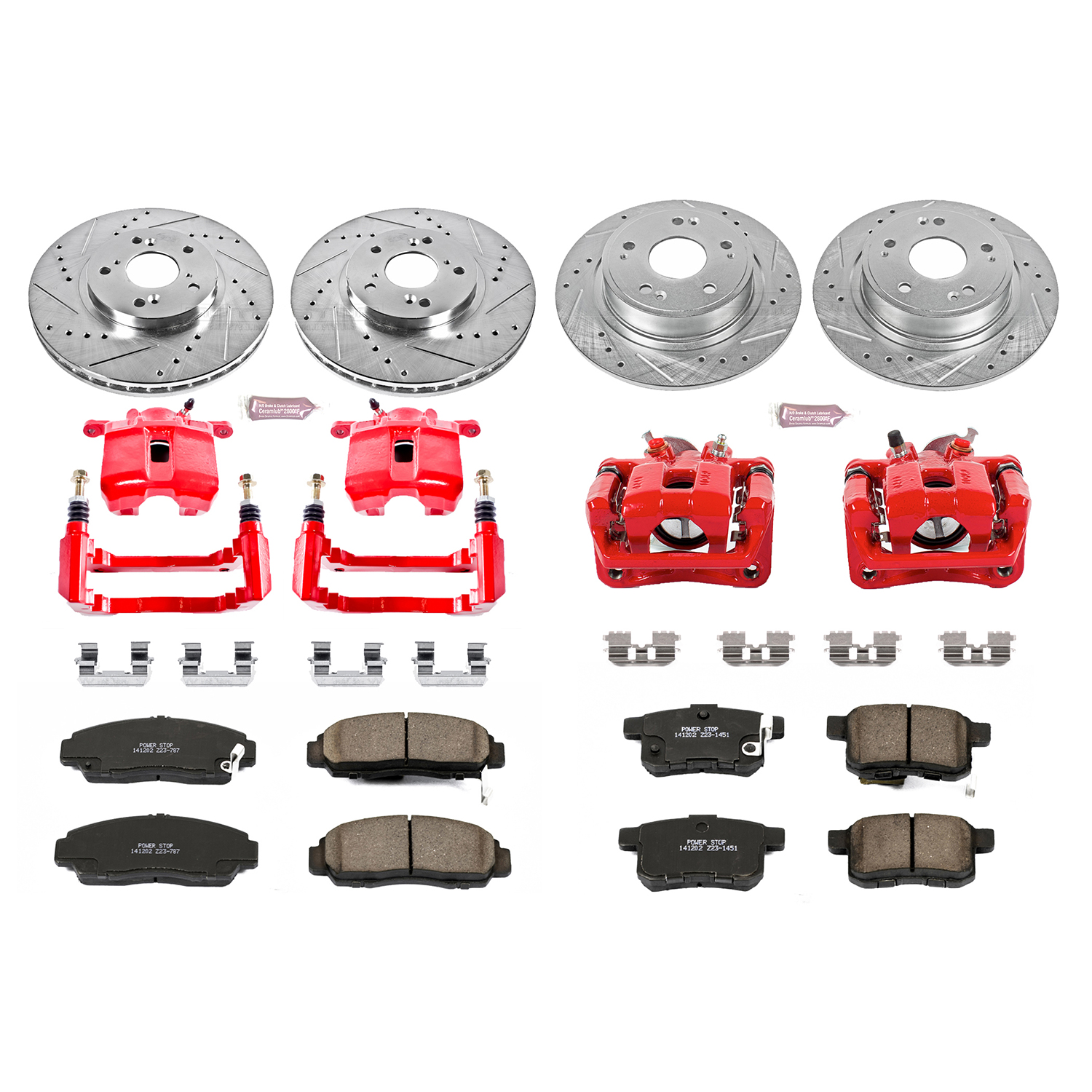 Z23 Daily Driver Carbon-Fiber Ceramic Pads Drilled & Slotted Rotor & Caliper Kit