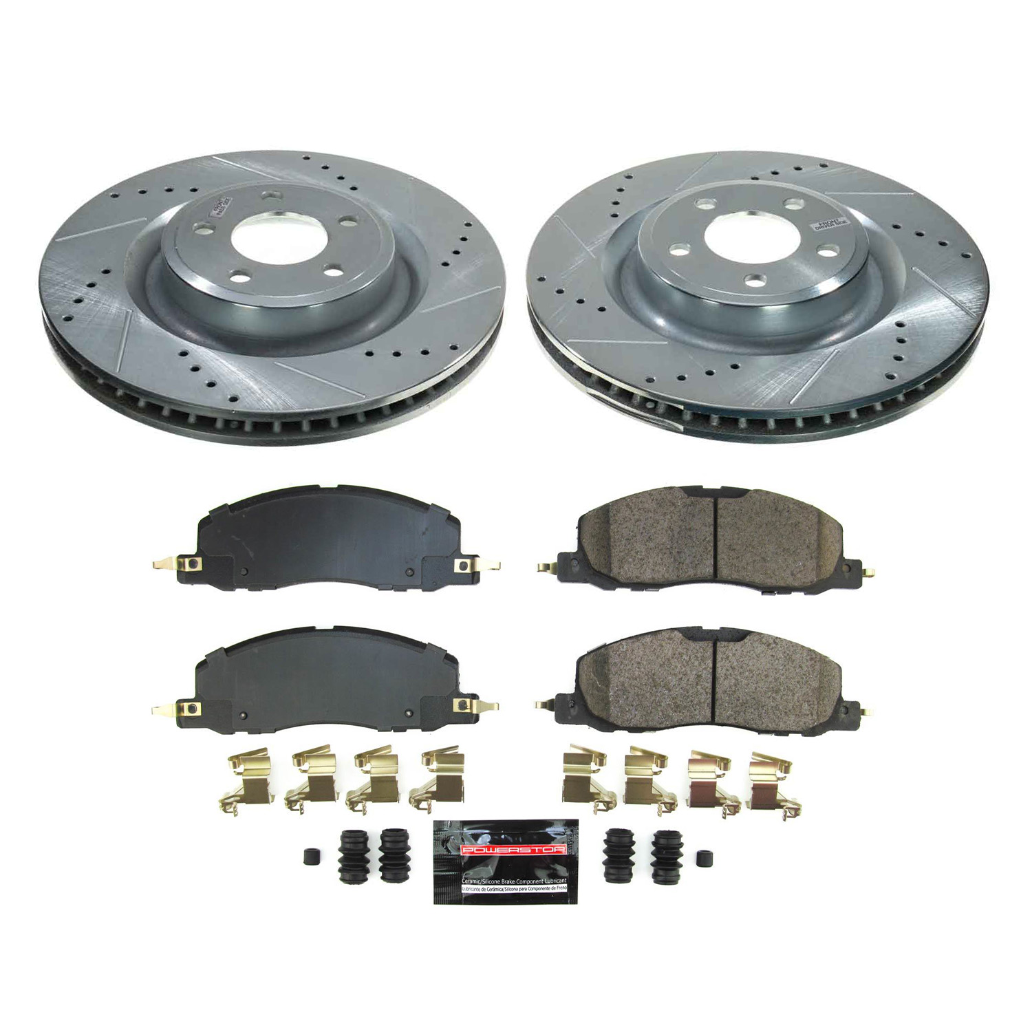 Z23 Daily Driver Carbon-Fiber Ceramic Brake Pad and Drilled & Slotted Rotor Kit