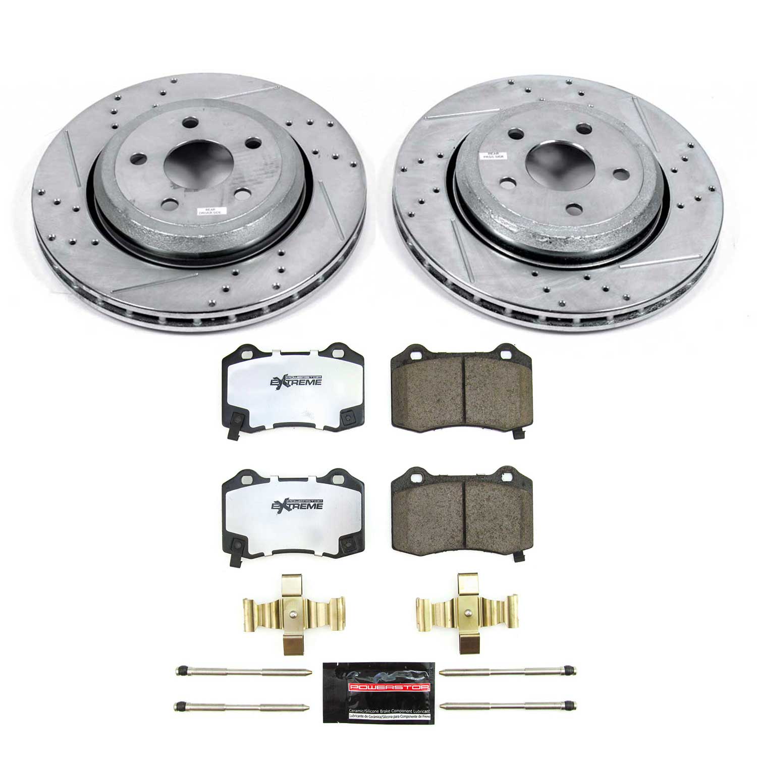 Z26 Street Performance Ceramic Brake Pad and Drilled & Slotted Rotor Kit
