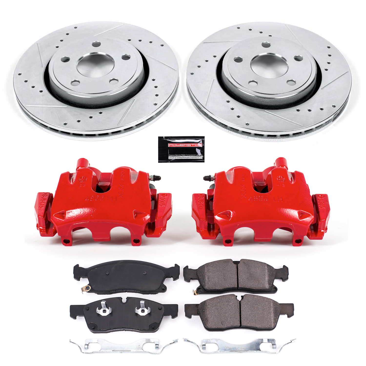 Z23 Daily Driver Carbon-Fiber Ceramic Pads Drilled & Slotted Rotor & Caliper Kit