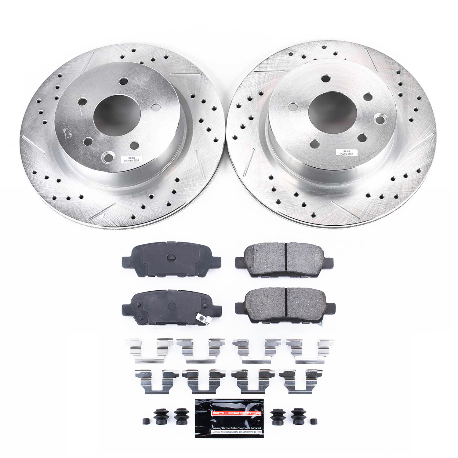 Z23 Daily Driver Carbon-Fiber Ceramic Brake Pad and Drilled & Slotted Rotor Kit