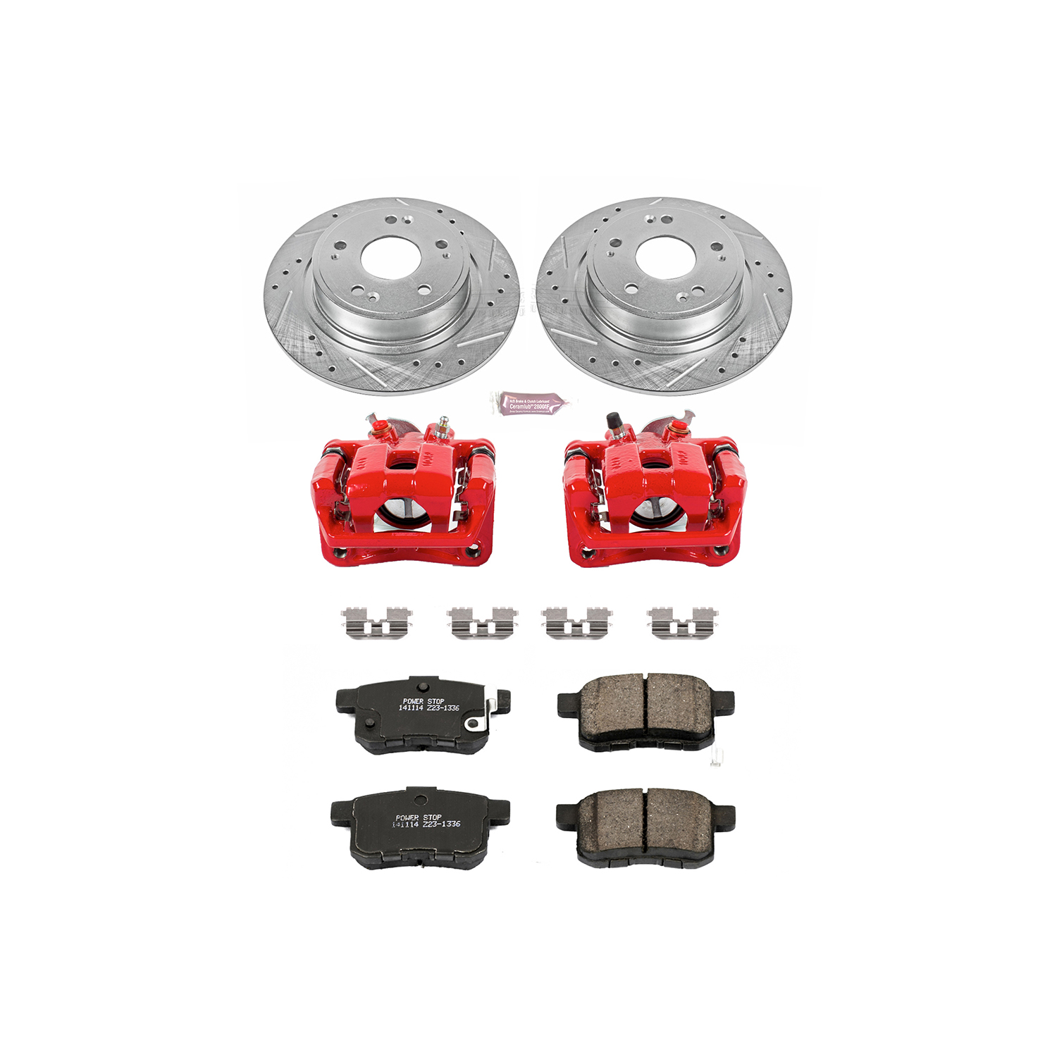 Z23 Daily Driver Carbon-Fiber Ceramic Pads Drilled & Slotted Rotor & Caliper Kit