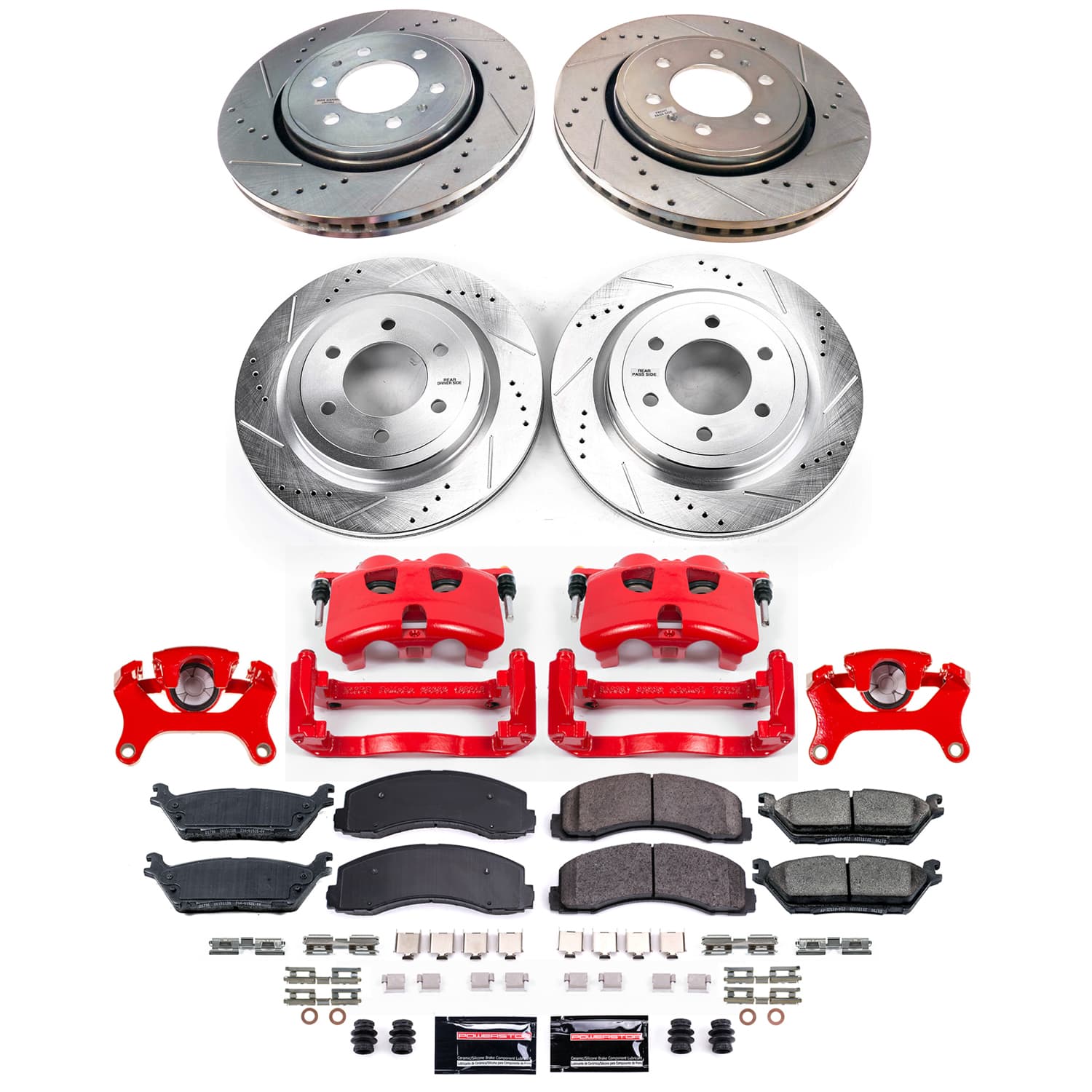 Z23 Daily Driver Carbon-Fiber Ceramic Pads Drilled & Slotted Rotor & Caliper Kit
