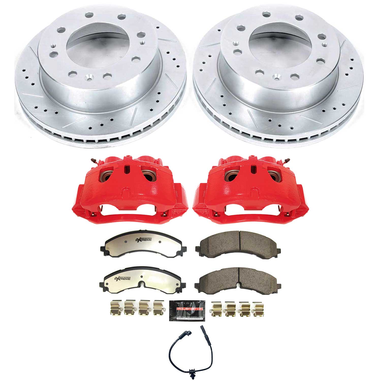 Z36 Truck and SUV Ceramic Brake Pad, Drilled & Slotted Rotor, and Caliper Kit