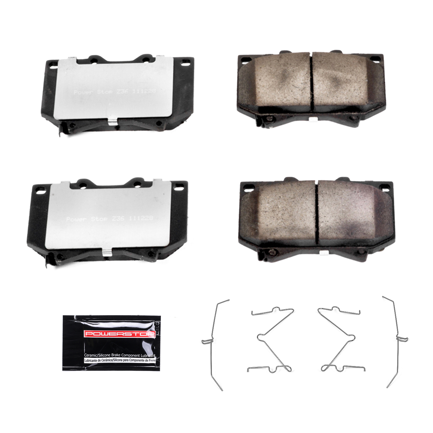 Z36 Truck and SUV Carbon-Fiber Ceramic Brake Pads with Hardware Kit