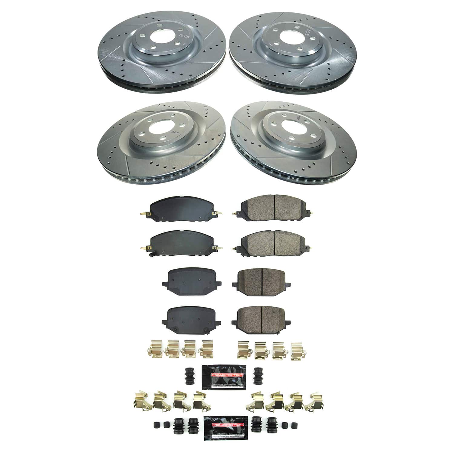 Z23 Daily Driver Carbon-Fiber Ceramic Brake Pad and Drilled & Slotted Rotor Kit
