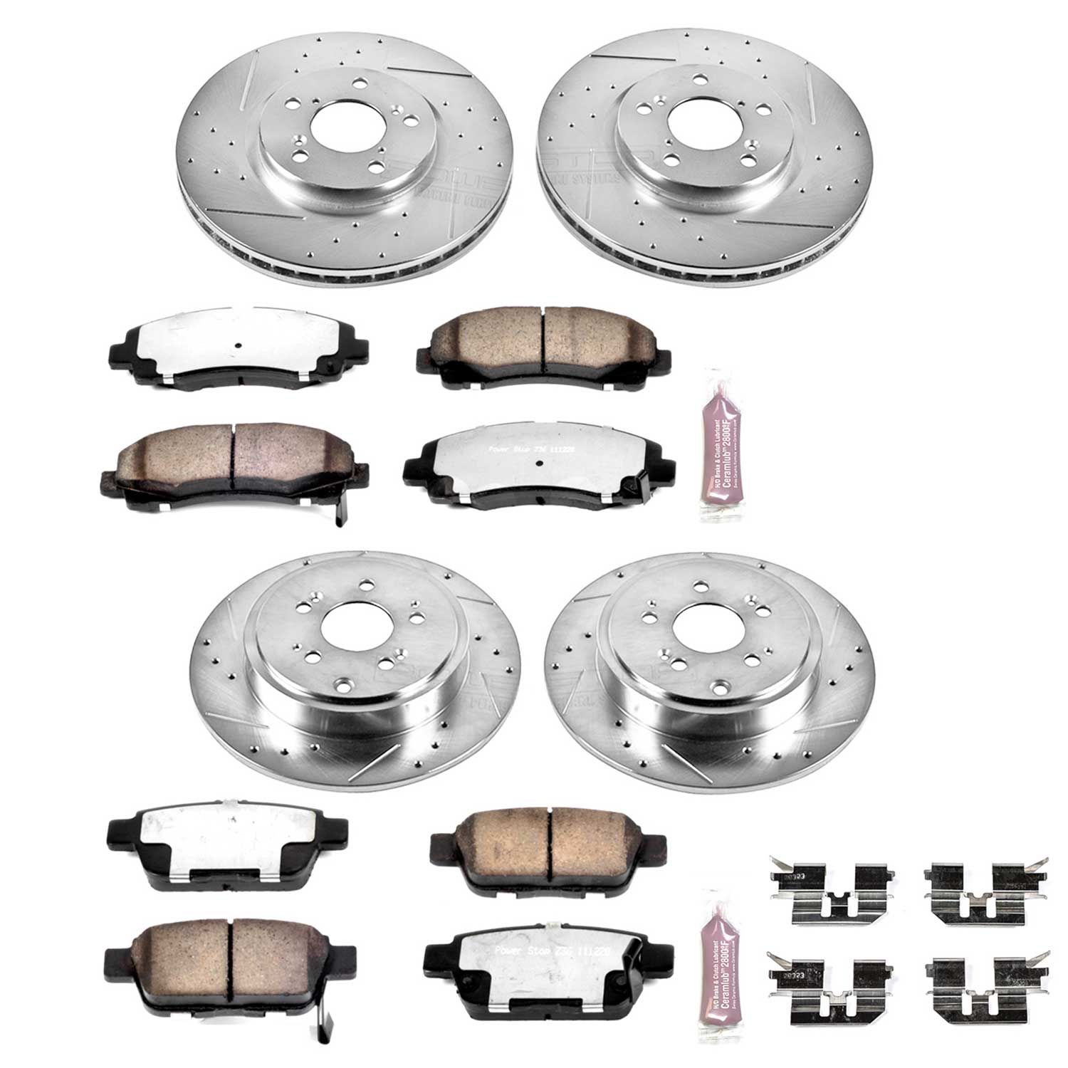 Z36 Truck and SUV Carbon-Fiber Ceramic Brake Pad and Drilled & Slotted Rotor Kit
