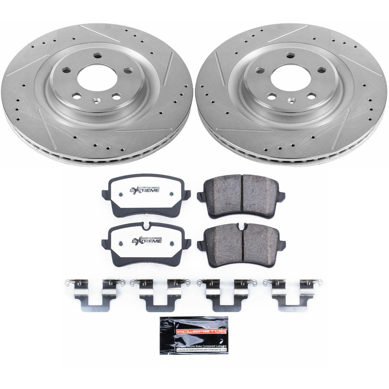 Z26 Street Performance Ceramic Brake Pad and Drilled & Slotted Rotor Kit