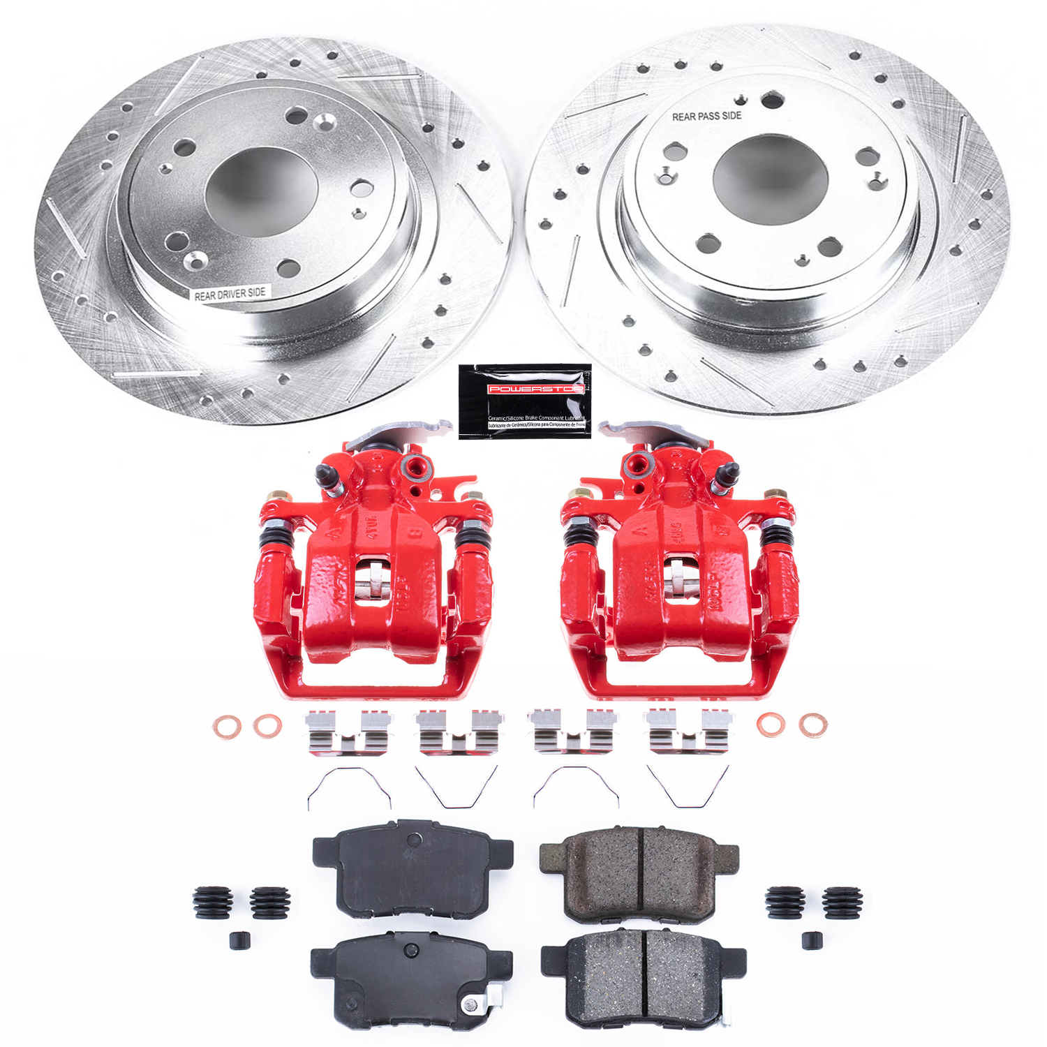 Z23 Daily Driver Carbon-Fiber Ceramic Pads Drilled & Slotted Rotor & Caliper Kit