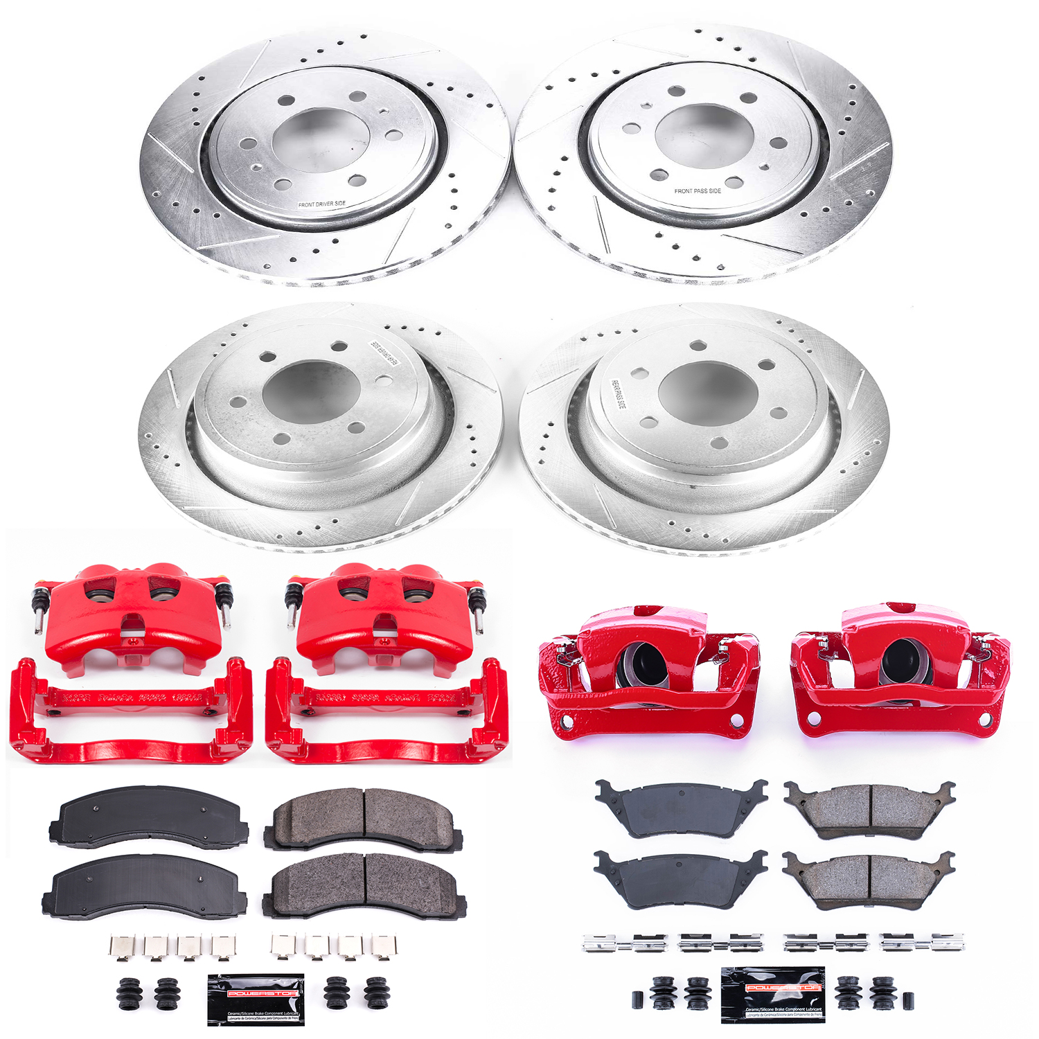 Z23 Daily Driver Carbon-Fiber Ceramic Pads Drilled & Slotted Rotor & Caliper Kit