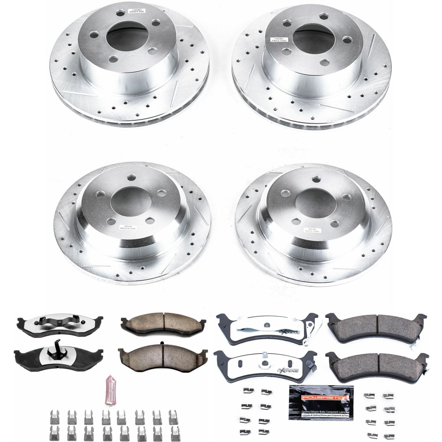 Z36 Truck and SUV Carbon-Fiber Ceramic Brake Pad and Drilled & Slotted Rotor Kit