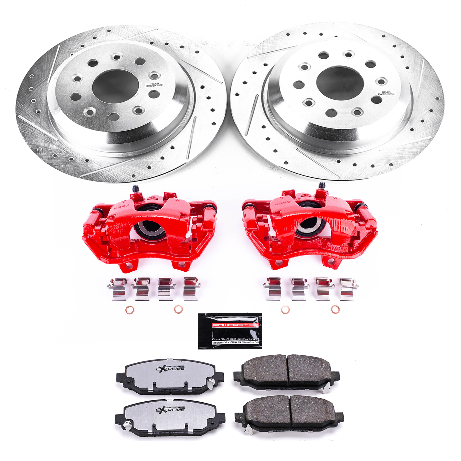 Z36 Truck and SUV Ceramic Brake Pad, Drilled & Slotted Rotor, and Caliper Kit