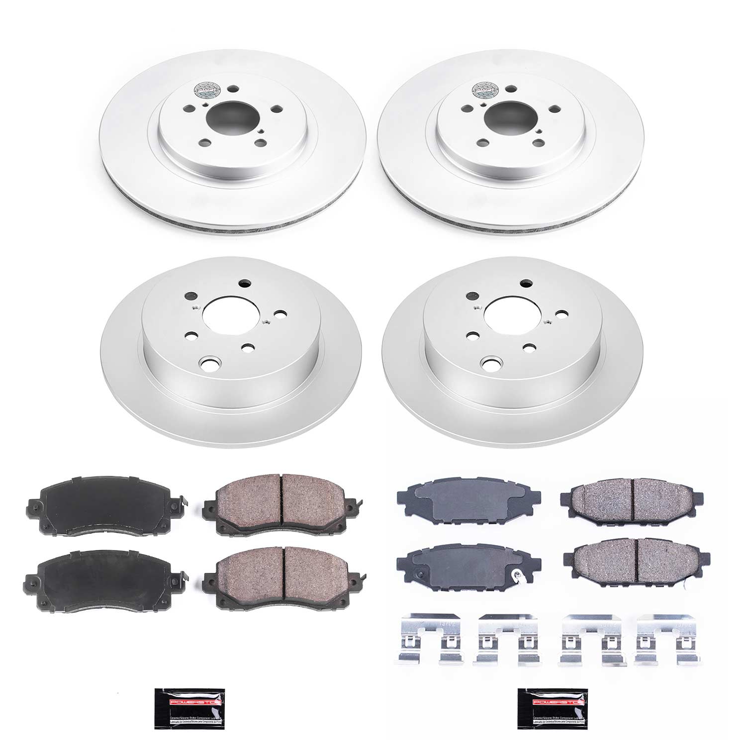 Evolution Coated Rotor And Low-Dust Ceramic Brake Pad Kit