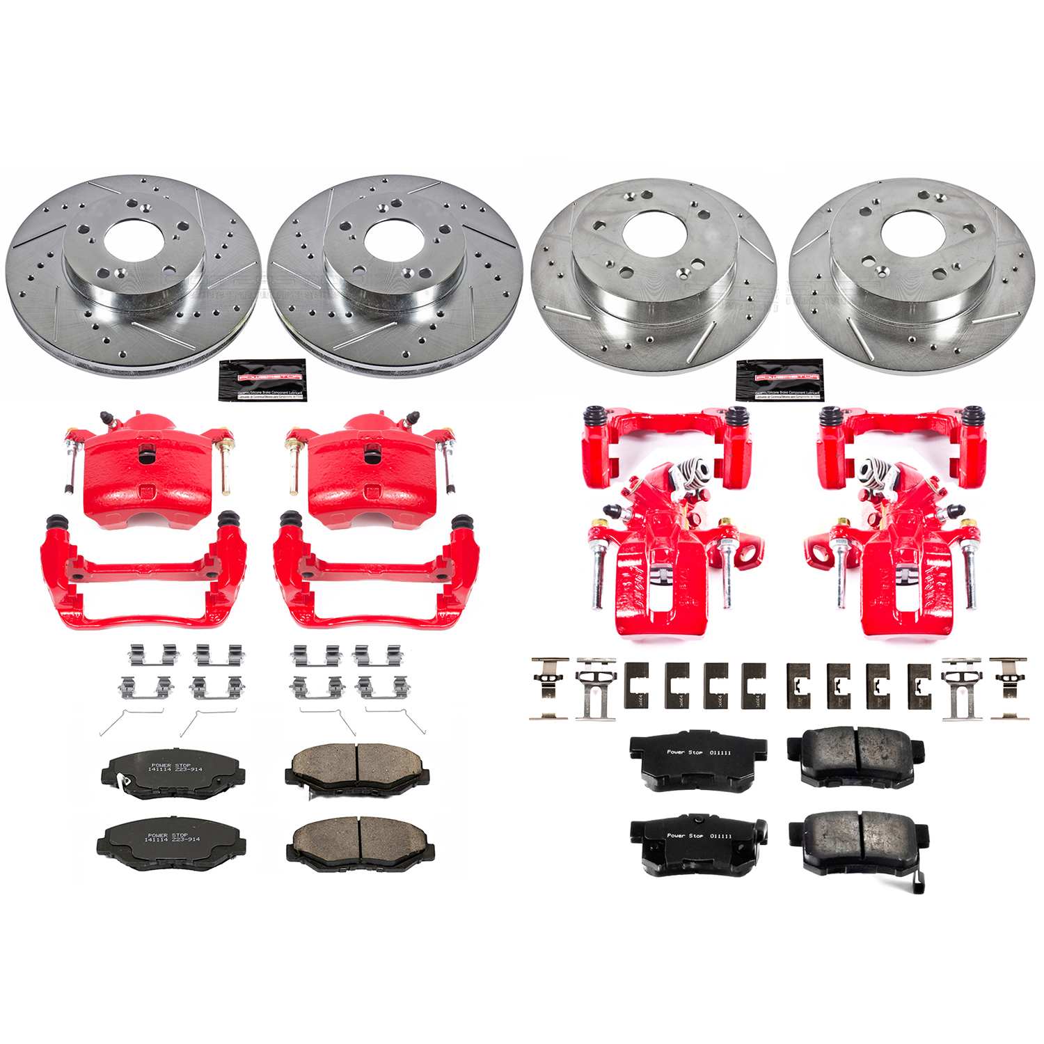 Z23 Daily Driver Carbon-Fiber Ceramic Pads Drilled & Slotted Rotor & Caliper Kit
