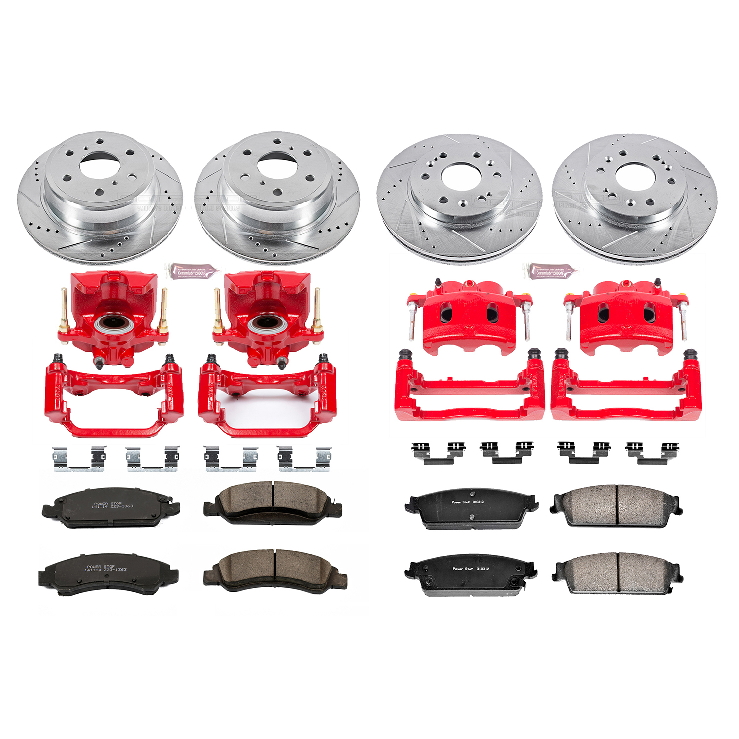 Z23 Daily Driver Carbon-Fiber Ceramic Pads Drilled & Slotted Rotor & Caliper Kit
