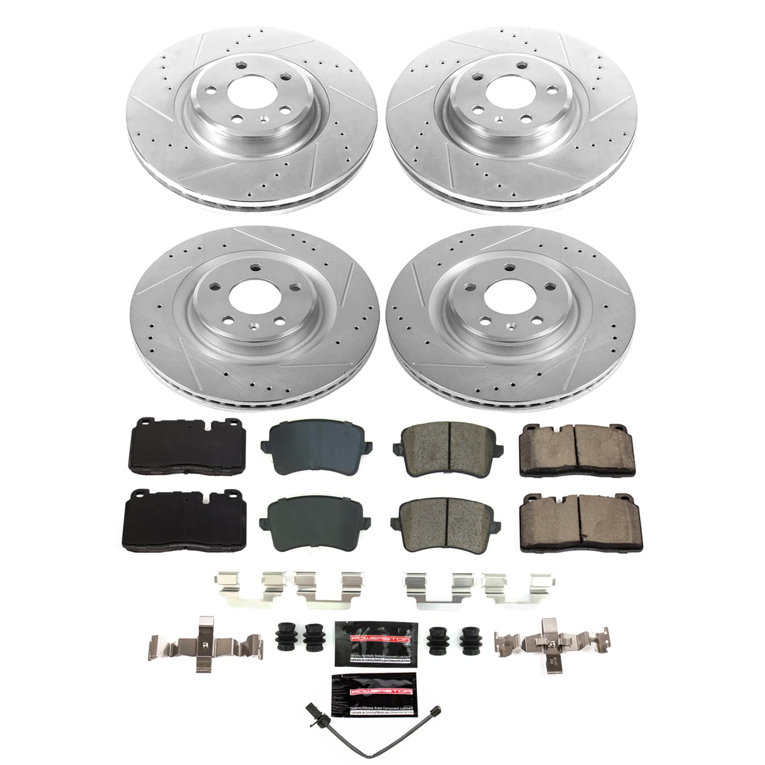 Z23 Daily Driver Carbon-Fiber Ceramic Brake Pad and Drilled & Slotted Rotor Kit