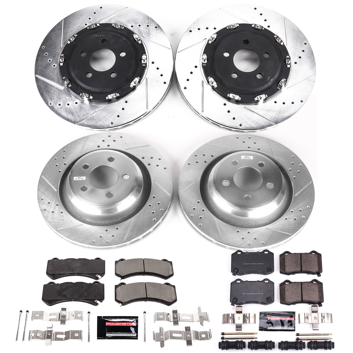 Z23 Daily Driver Carbon-Fiber Ceramic Brake Pad and Drilled & Slotted Rotor Kit