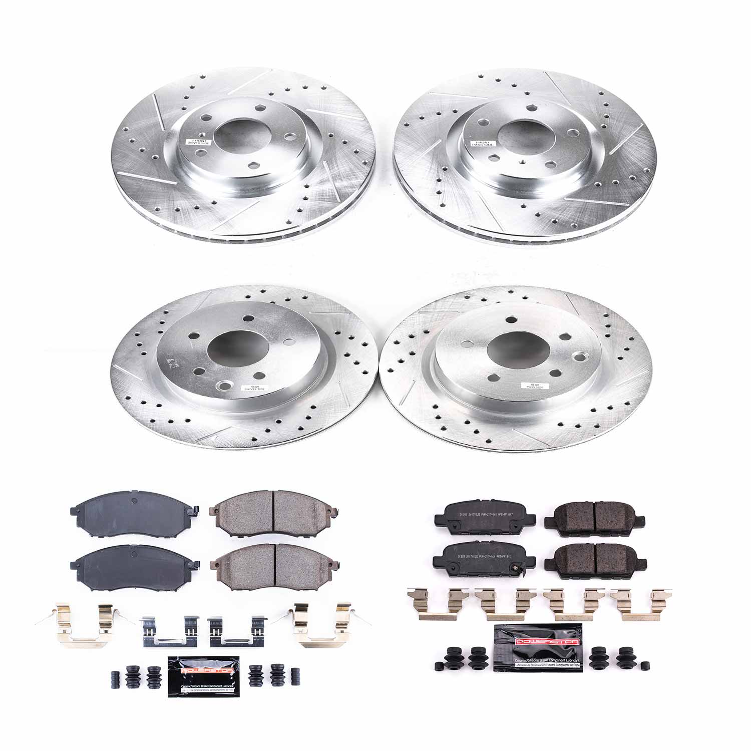 Z23 Daily Driver Carbon-Fiber Ceramic Brake Pad and Drilled & Slotted Rotor Kit
