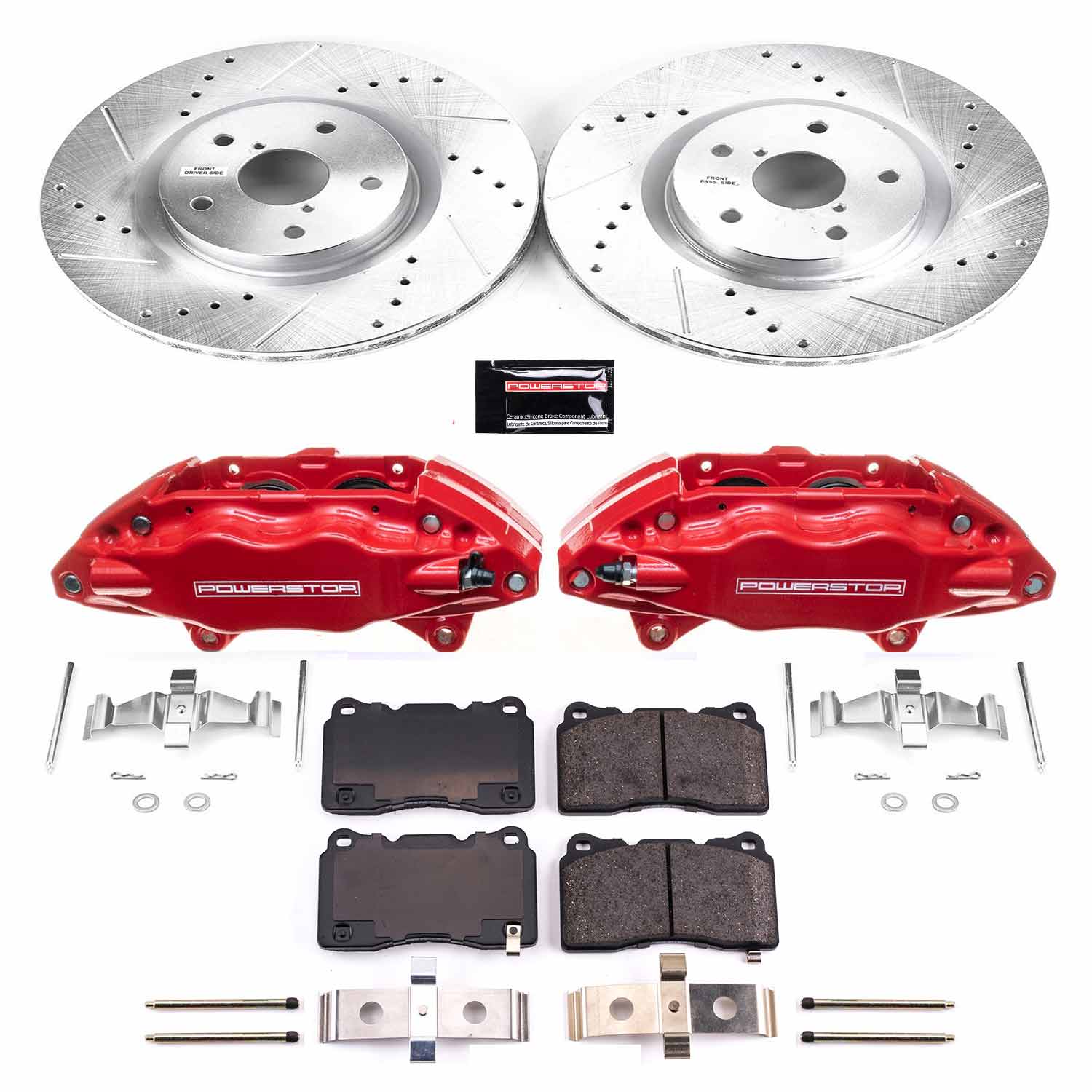 Z23 Daily Driver Carbon-Fiber Ceramic Pads Drilled & Slotted Rotor & Caliper Kit