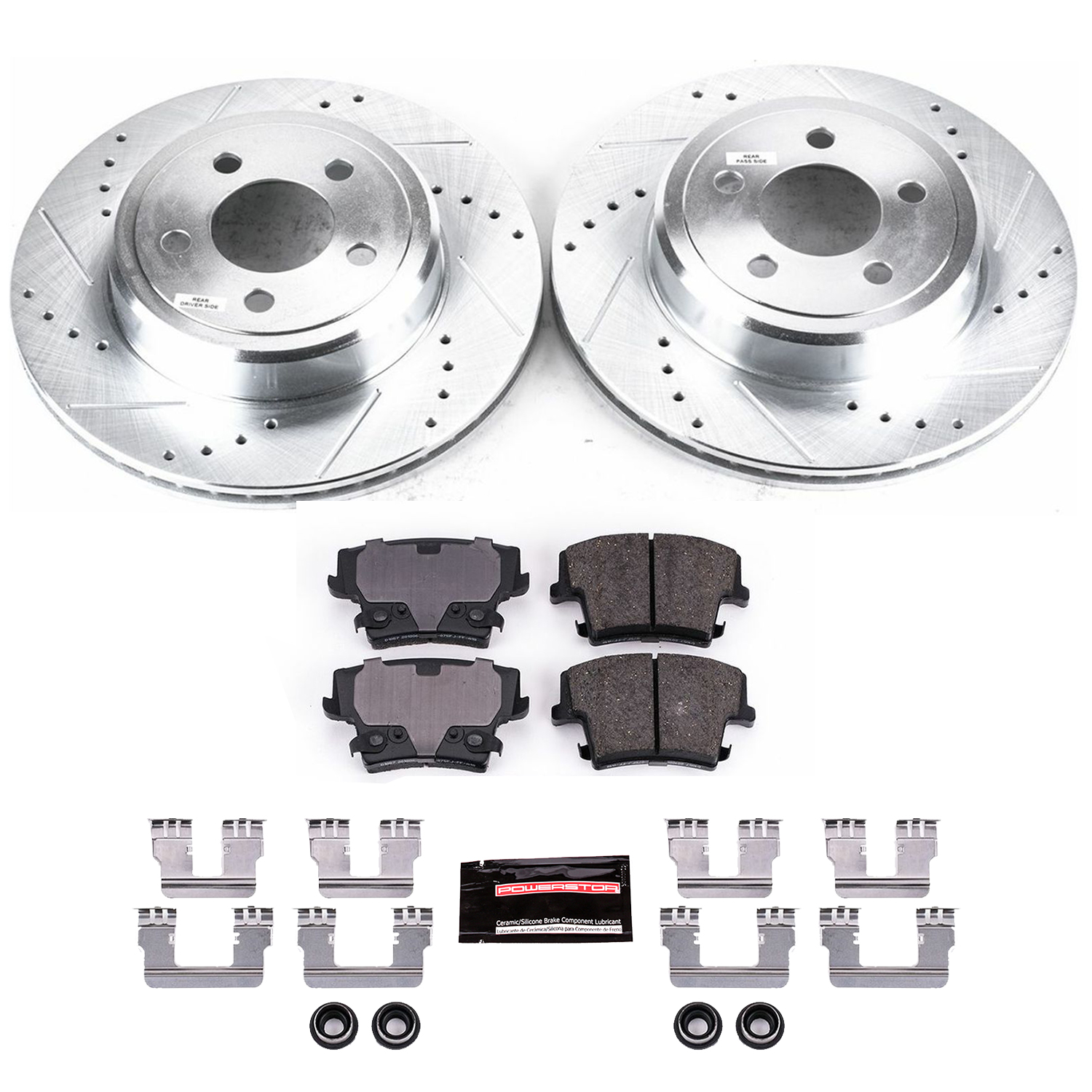 Z23 Daily Driver Carbon-Fiber Ceramic Brake Pad and Drilled & Slotted Rotor Kit