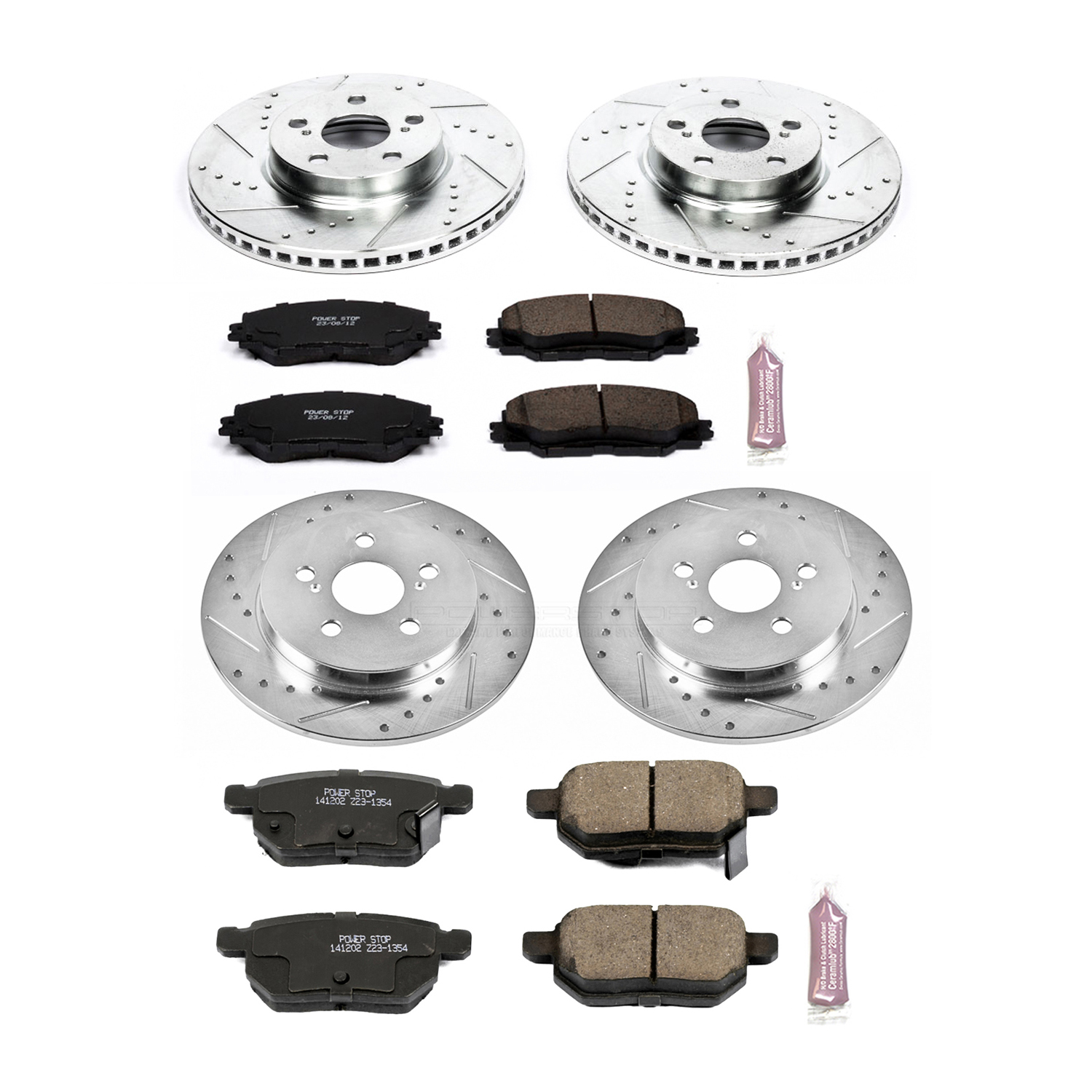 Z23 Daily Driver Carbon-Fiber Ceramic Brake Pad and Drilled & Slotted Rotor Kit