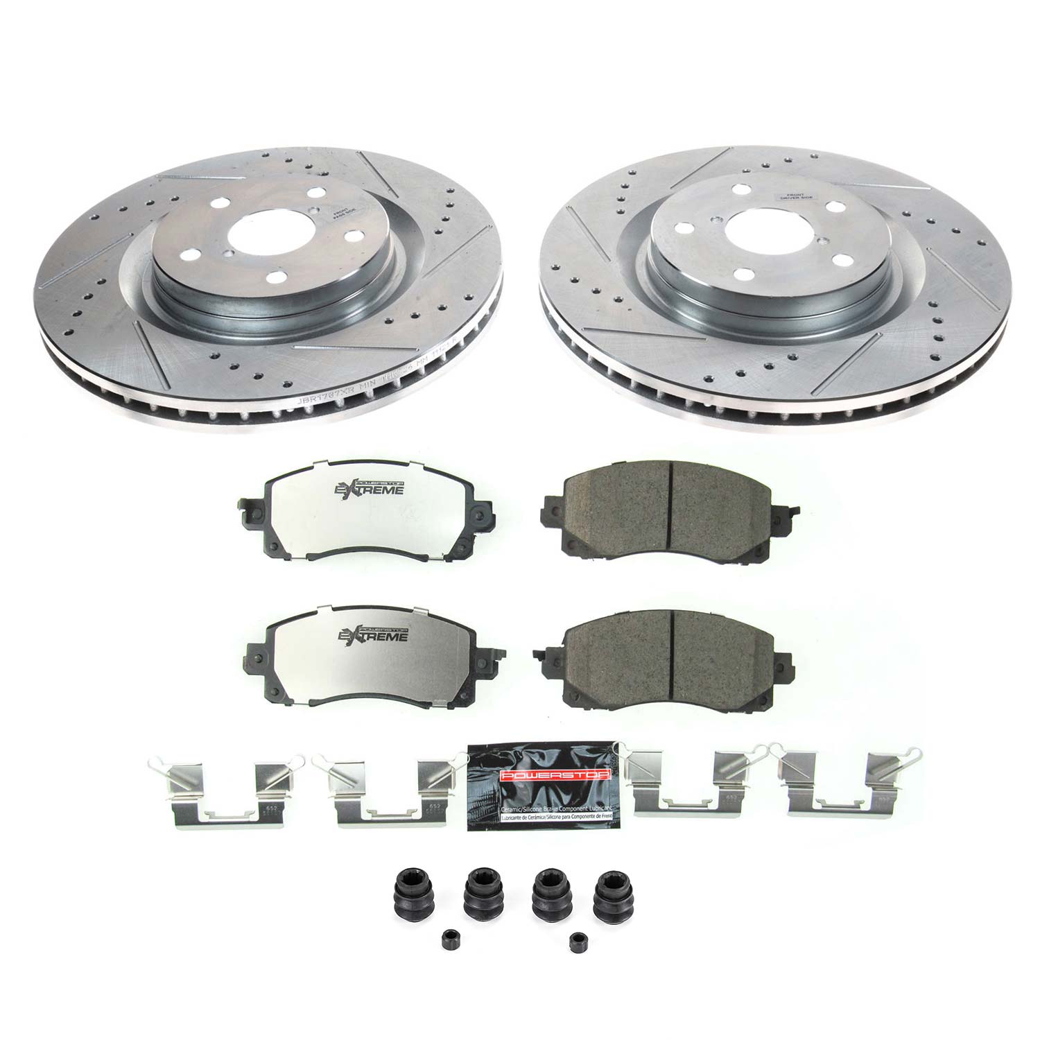 Z26 Street Performance Ceramic Brake Pad and Drilled & Slotted Rotor Kit