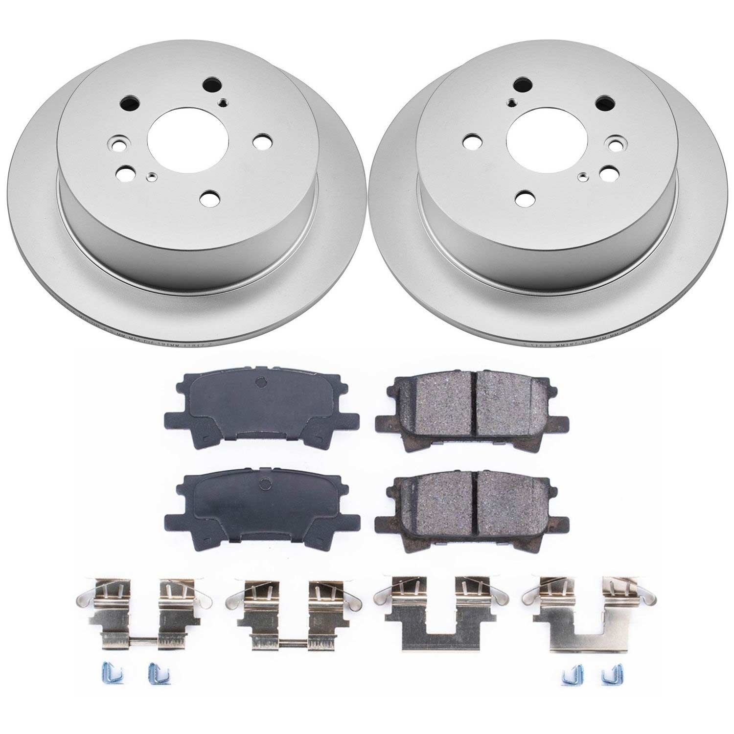 Evolution Coated Rotor And Low-Dust Ceramic Brake Pad Kit