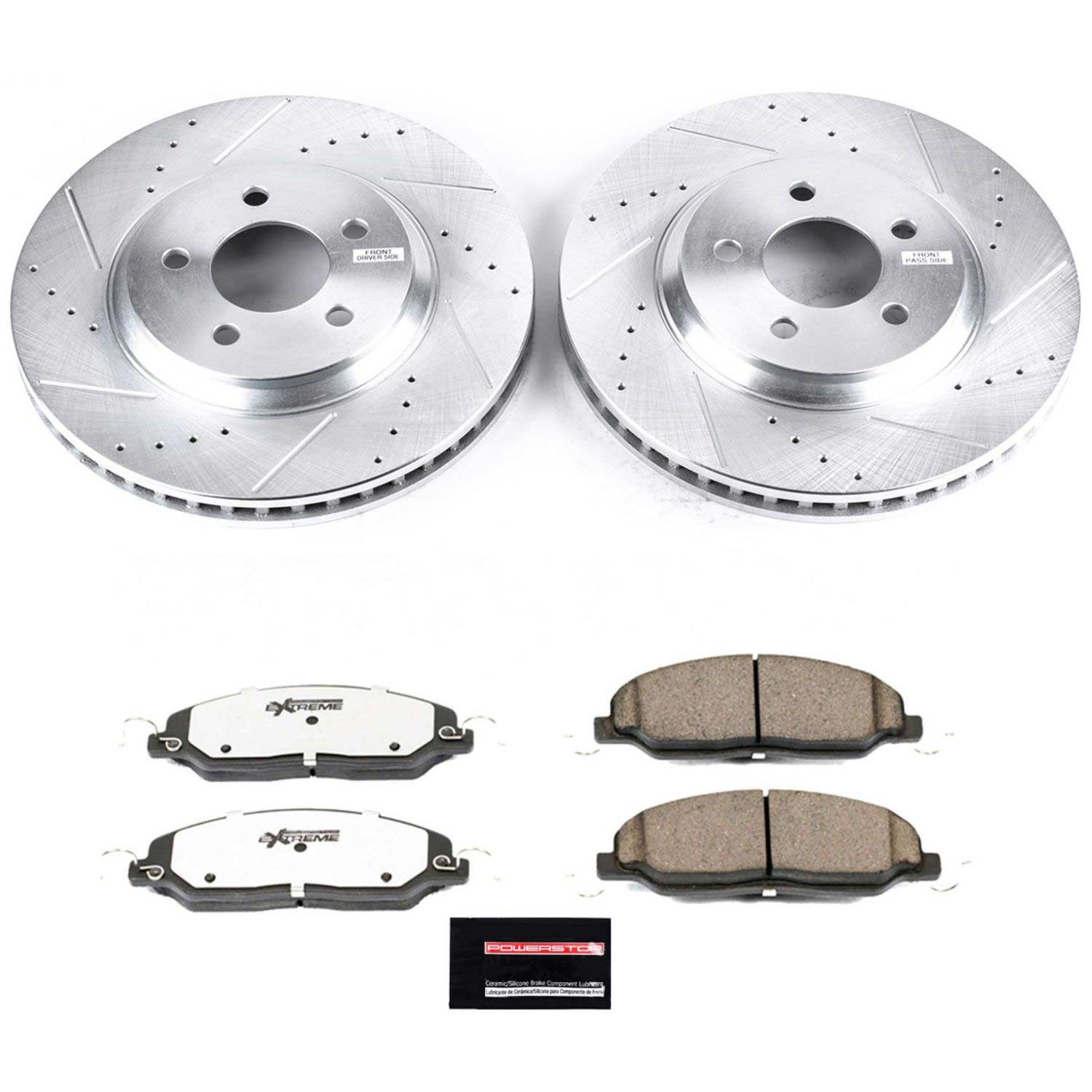 Z26 Street Performance Ceramic Brake Pad and Drilled & Slotted Rotor Kit
