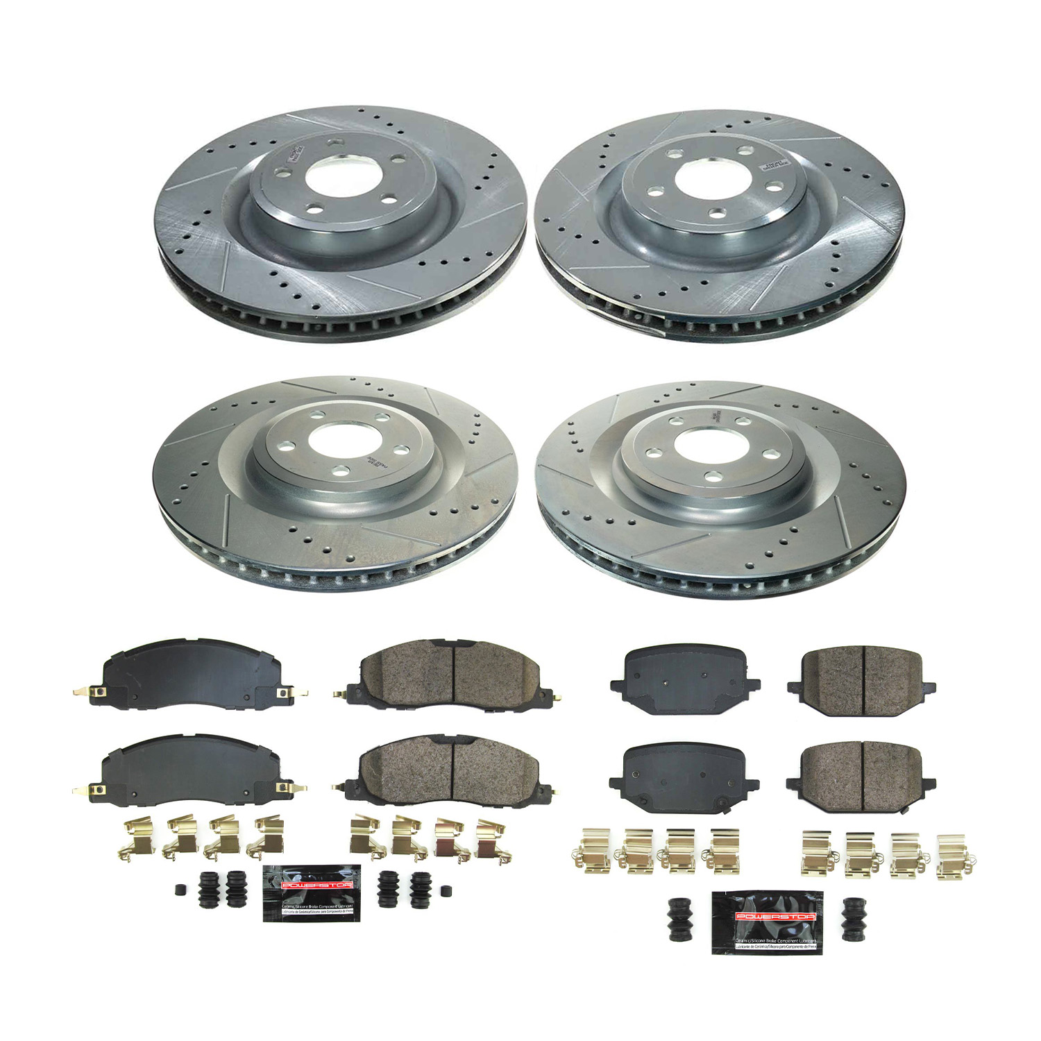Z23 Daily Driver Carbon-Fiber Ceramic Brake Pad and Drilled & Slotted Rotor Kit
