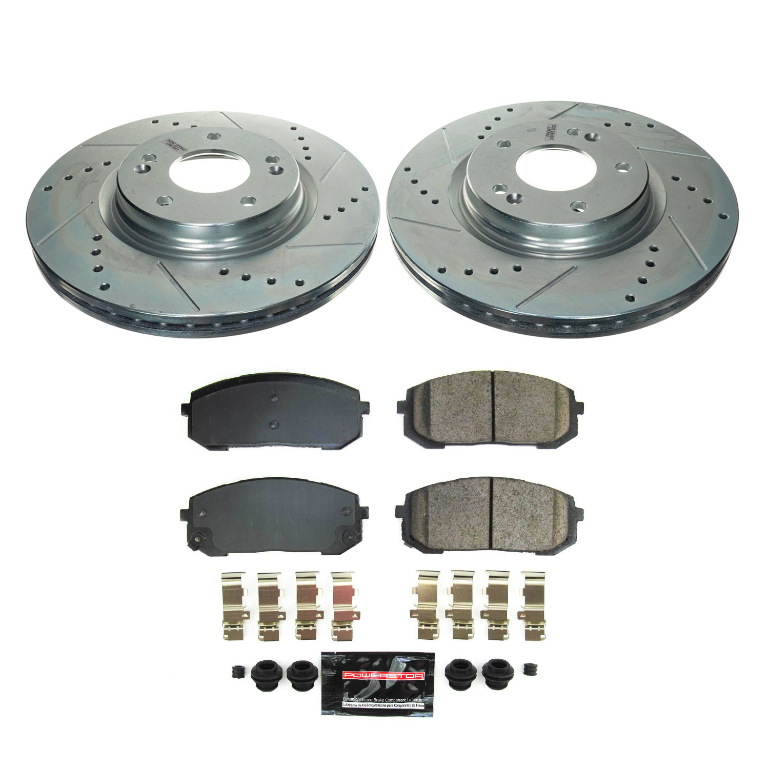 Z23 Daily Driver Carbon-Fiber Ceramic Brake Pad and Drilled & Slotted Rotor Kit
