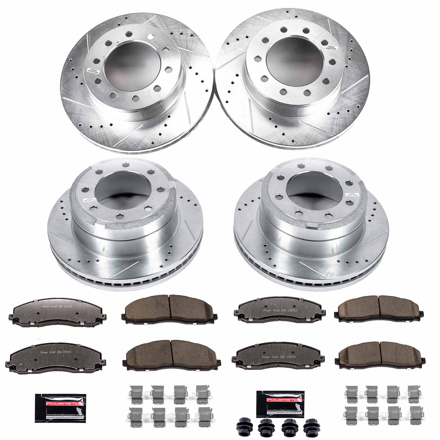 Z36 Truck and SUV Carbon-Fiber Ceramic Brake Pad and Drilled & Slotted Rotor Kit