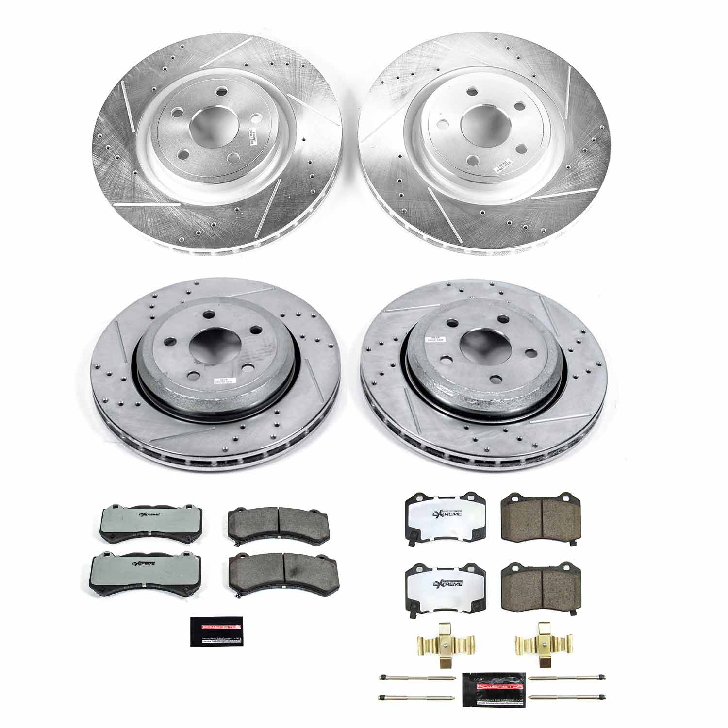 Z26 Street Performance Ceramic Brake Pad and Drilled & Slotted Rotor Kit