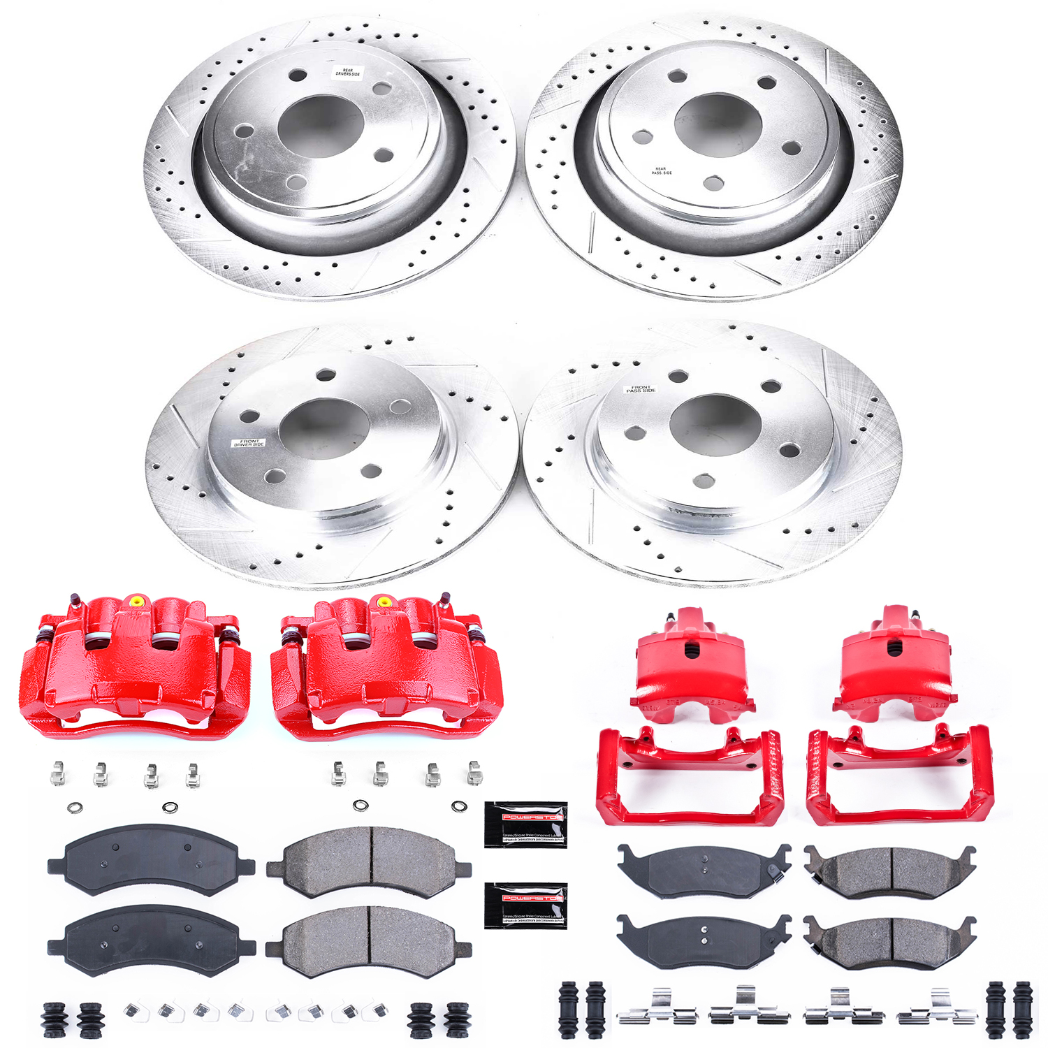 Z23 Daily Driver Carbon-Fiber Ceramic Pads Drilled & Slotted Rotor & Caliper Kit