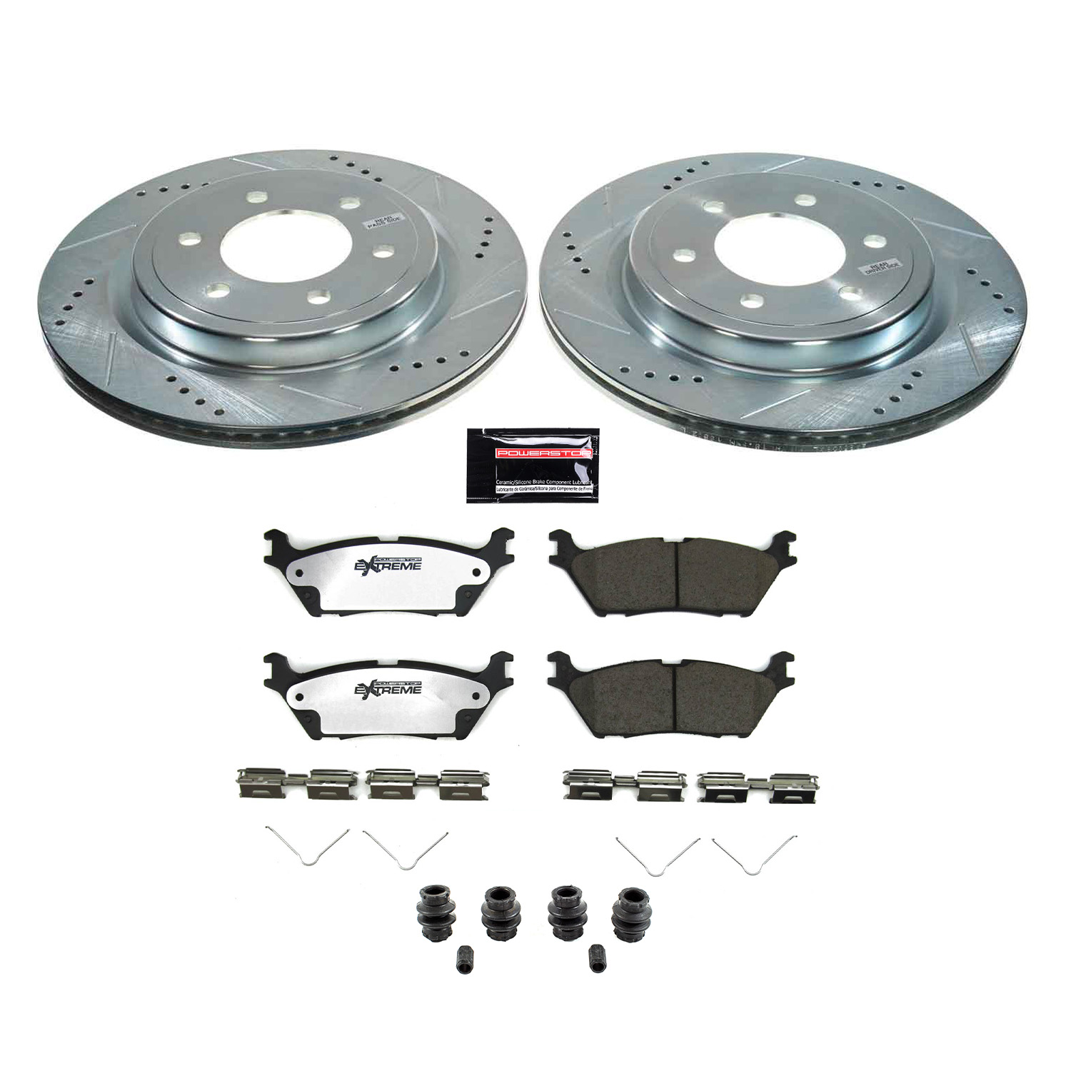 Z36 Truck and SUV Carbon-Fiber Ceramic Brake Pad and Drilled & Slotted Rotor Kit