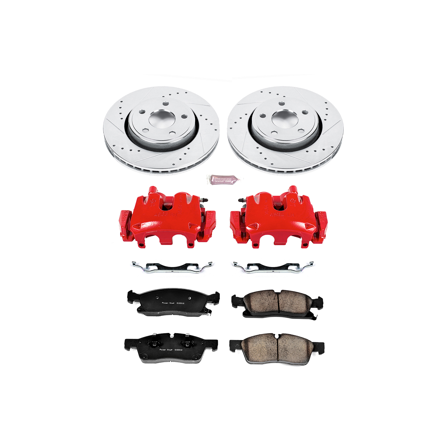 Z23 Daily Driver Carbon-Fiber Ceramic Pads Drilled & Slotted Rotor & Caliper Kit