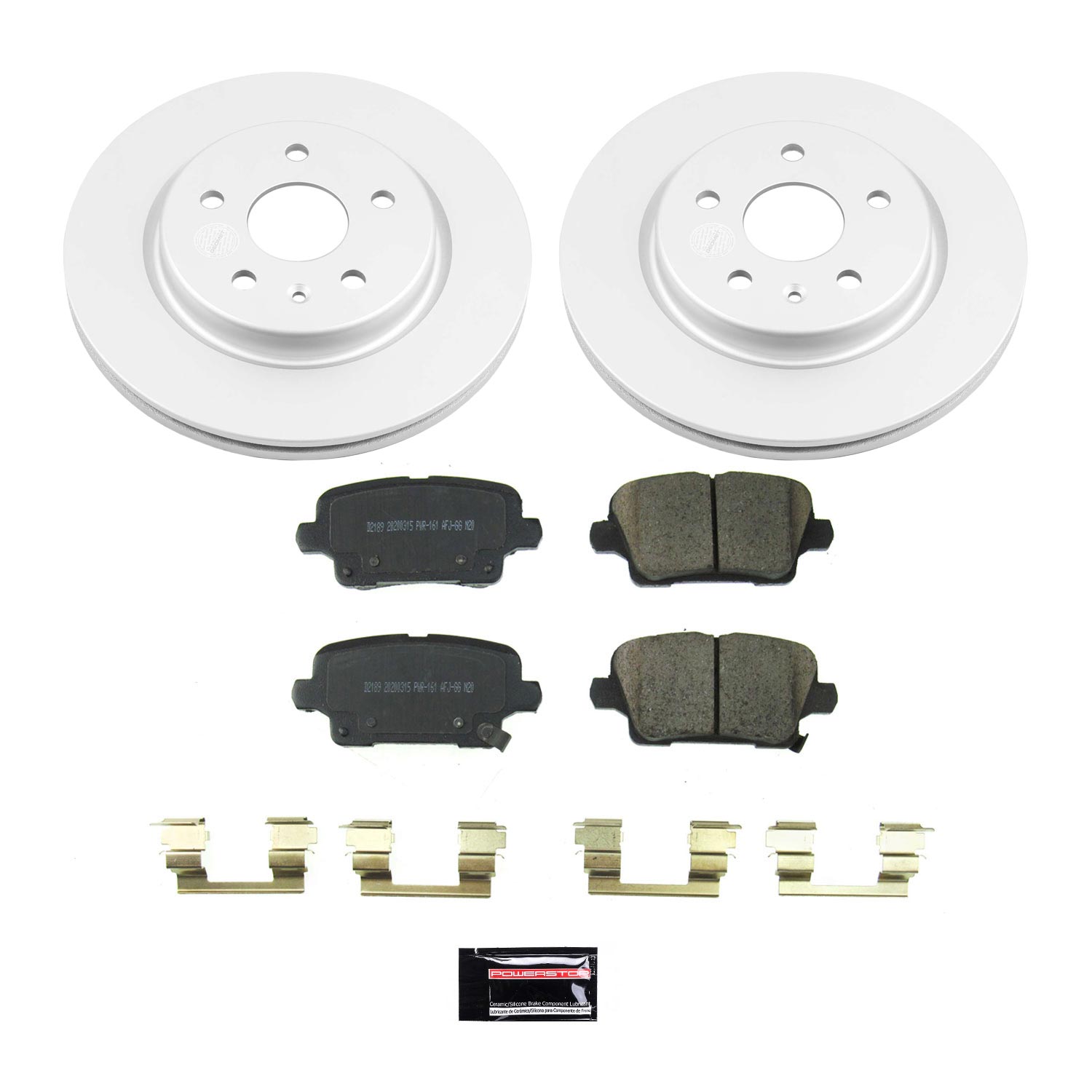 Evolution Coated Rotor And Low-Dust Ceramic Brake Pad Kit