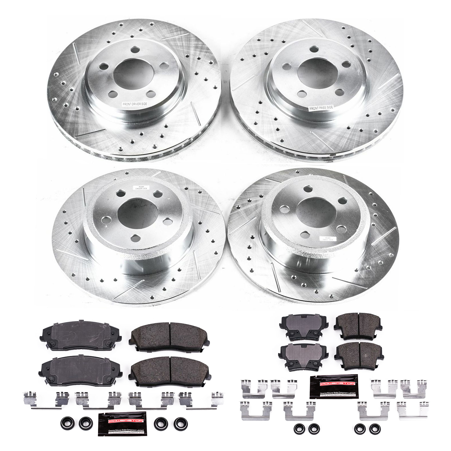 Z23 Daily Driver Carbon-Fiber Ceramic Brake Pad and Drilled & Slotted Rotor Kit