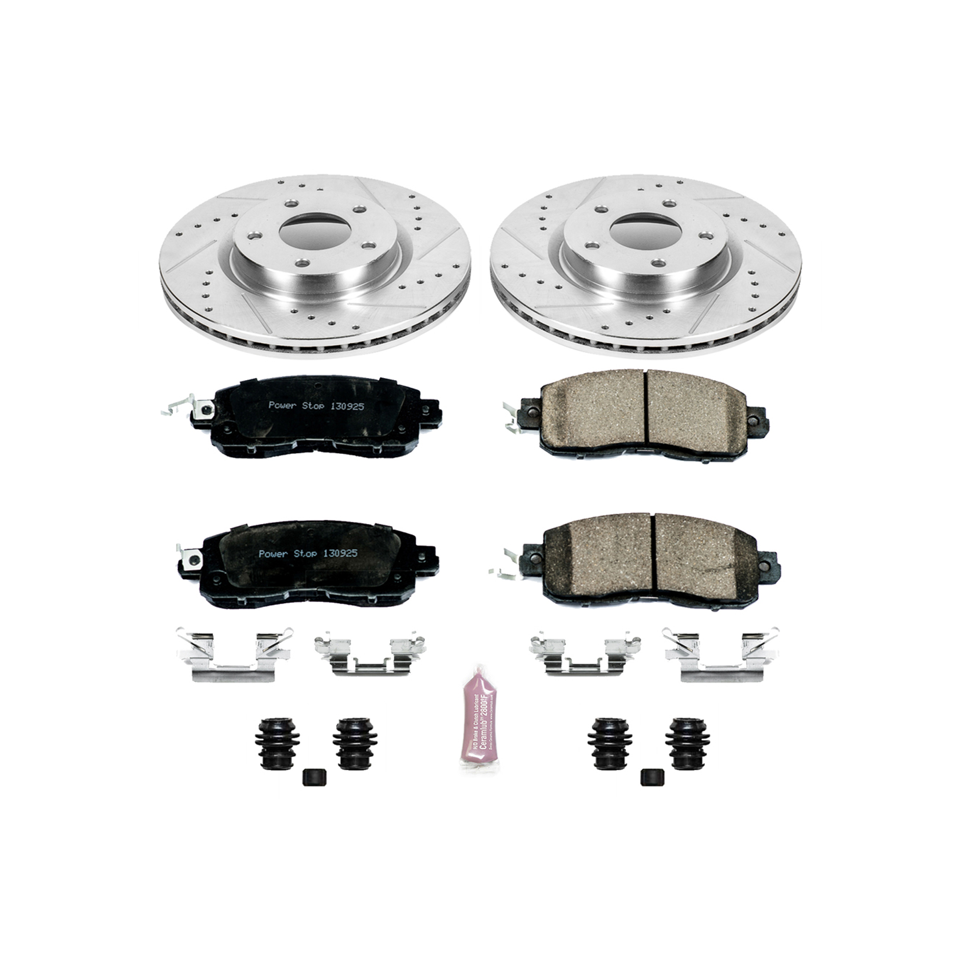 Z23 Daily Driver Carbon-Fiber Ceramic Brake Pad and Drilled & Slotted Rotor Kit