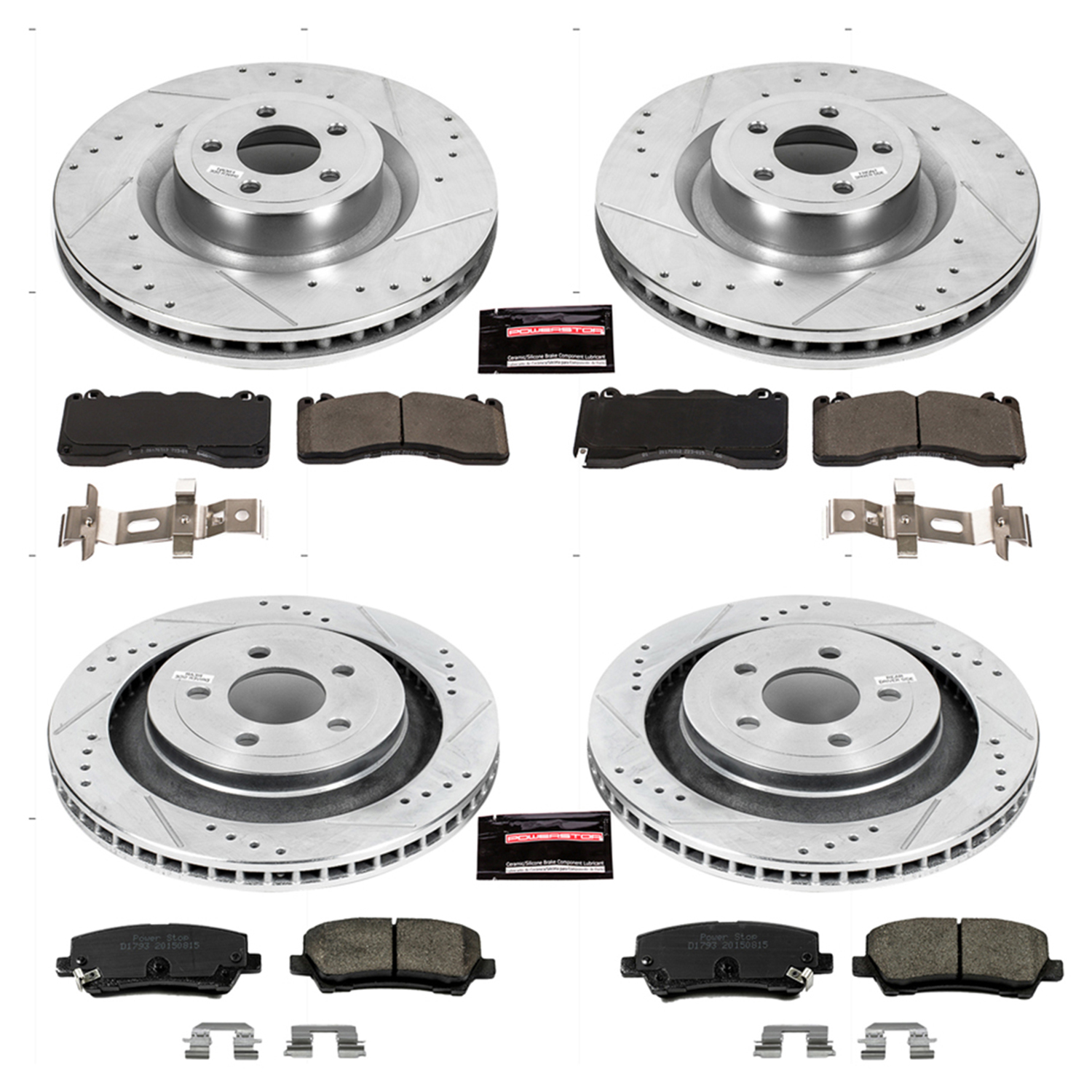 Z23 Daily Driver Carbon-Fiber Ceramic Brake Pad and Drilled & Slotted Rotor Kit