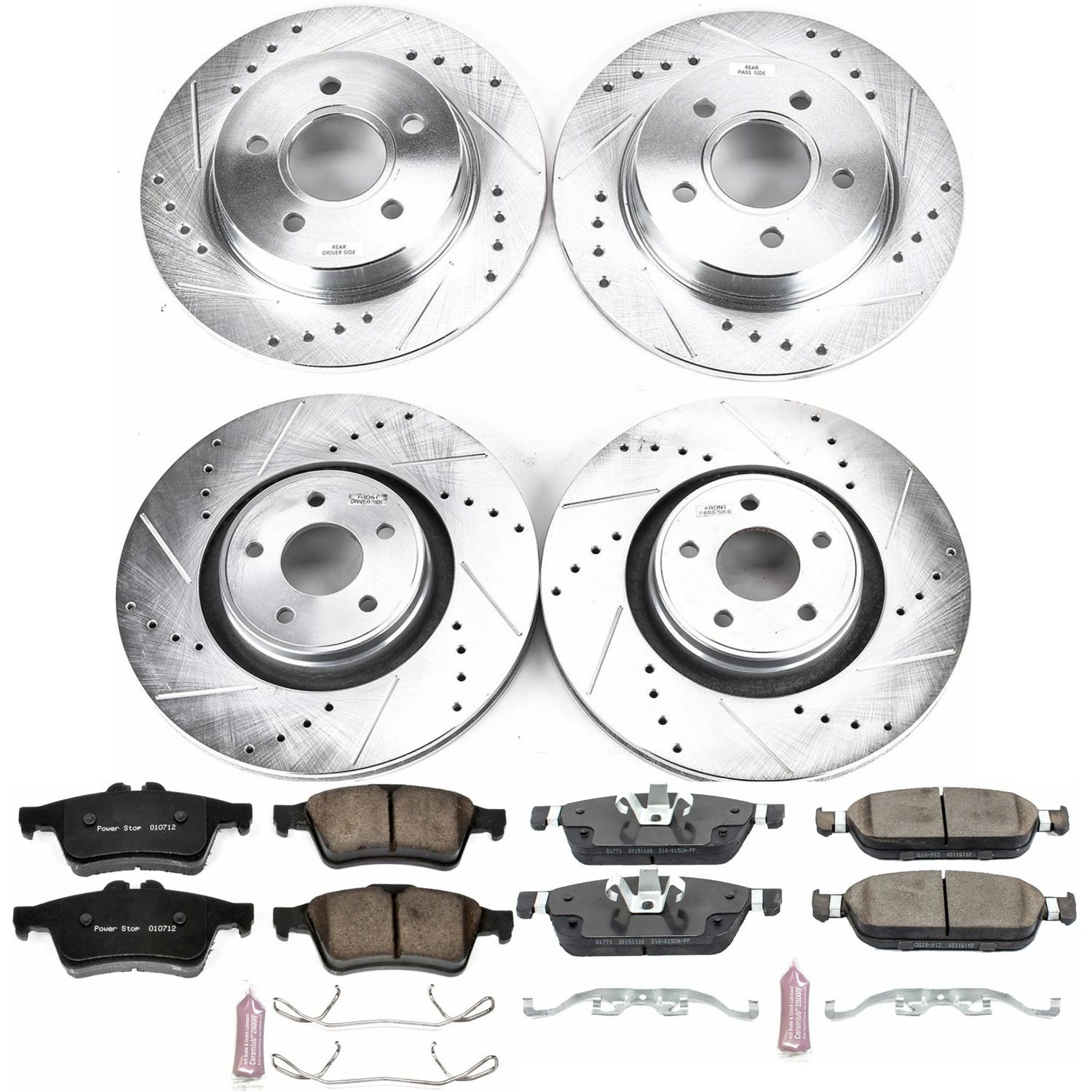 Z23 Daily Driver Carbon-Fiber Ceramic Brake Pad and Drilled & Slotted Rotor Kit
