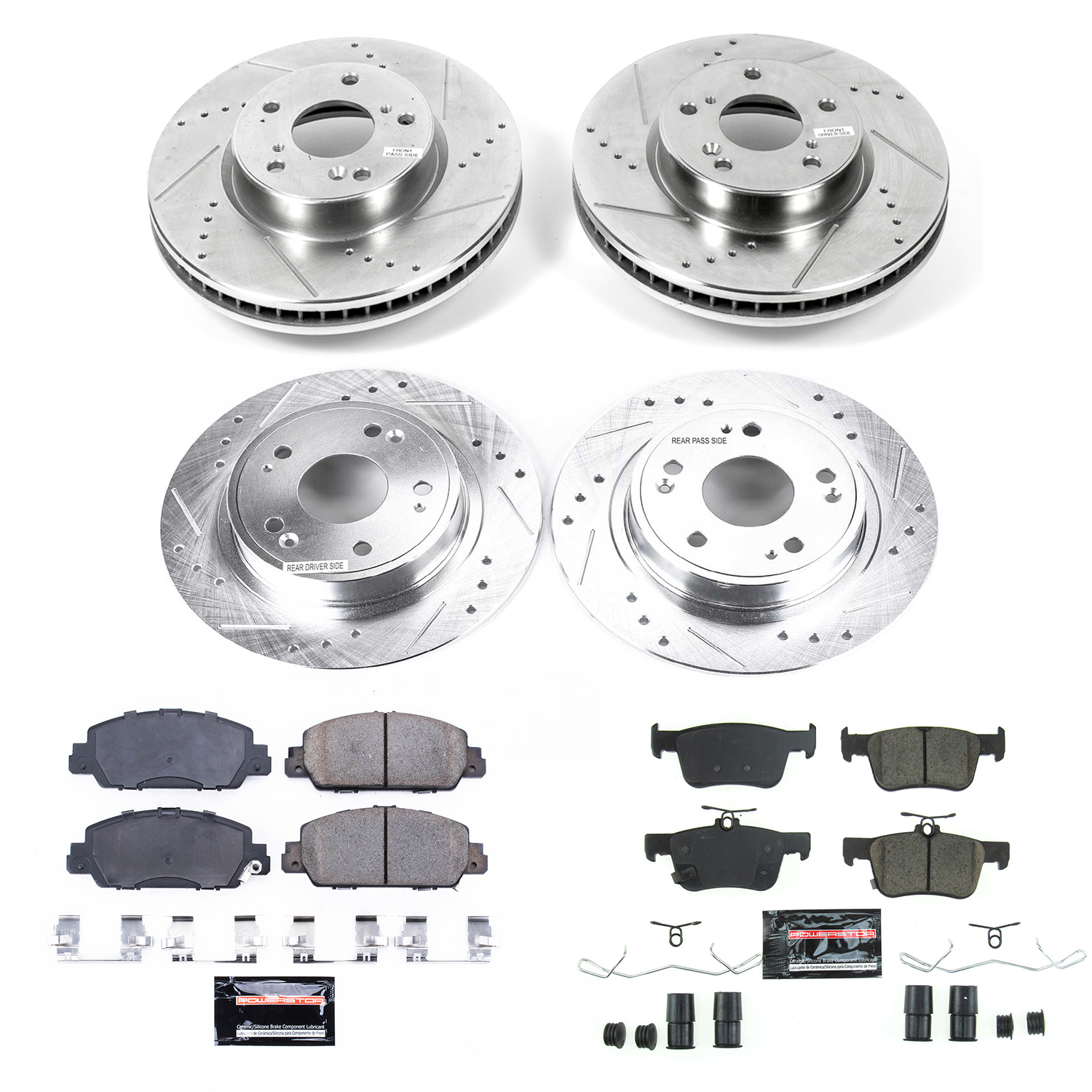 Z23 Daily Driver Carbon-Fiber Ceramic Brake Pad and Drilled & Slotted Rotor Kit